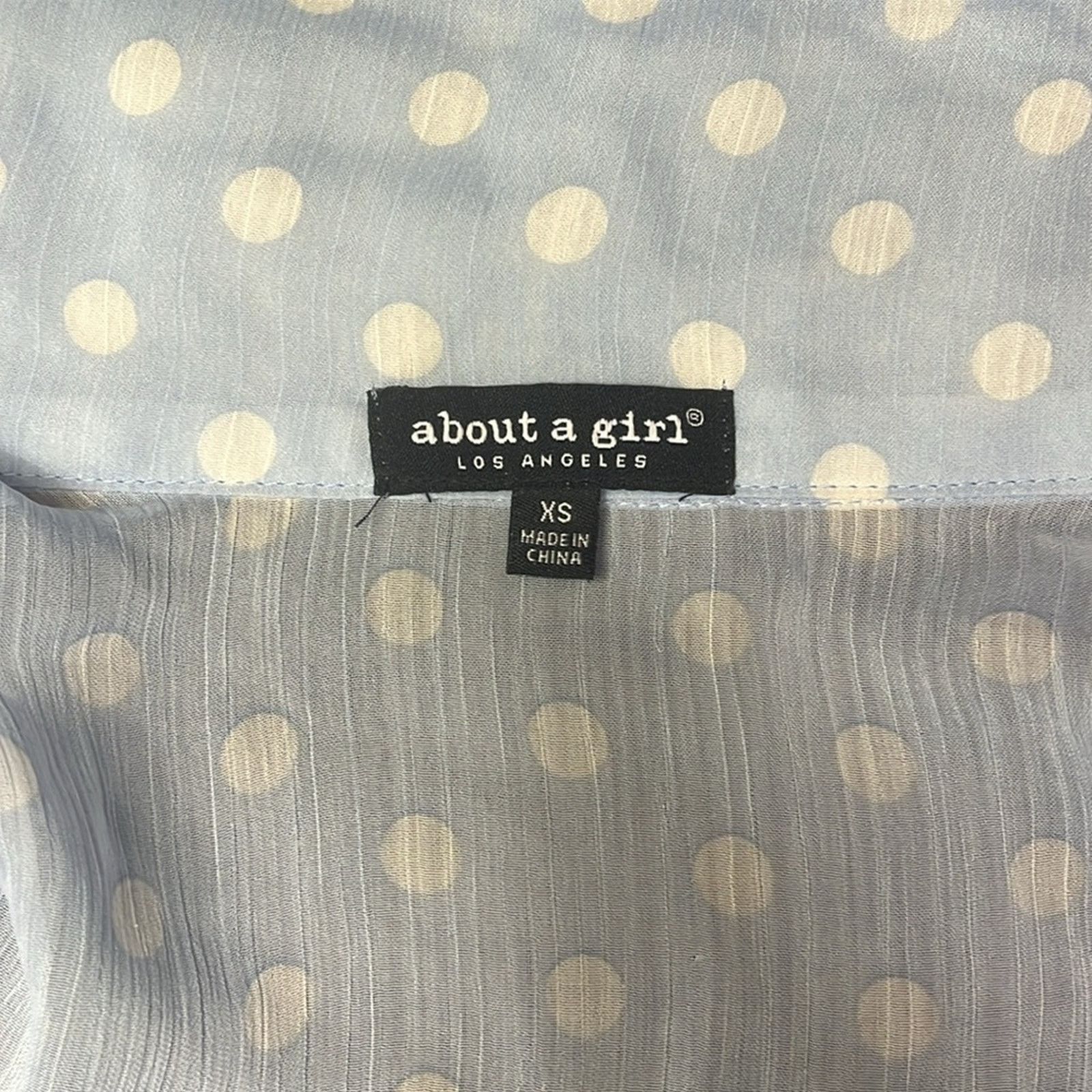 Other Polk a Dot Sheet Blouse Size XS / US 0-2 / IT 36-38 - 4 Thumbnail