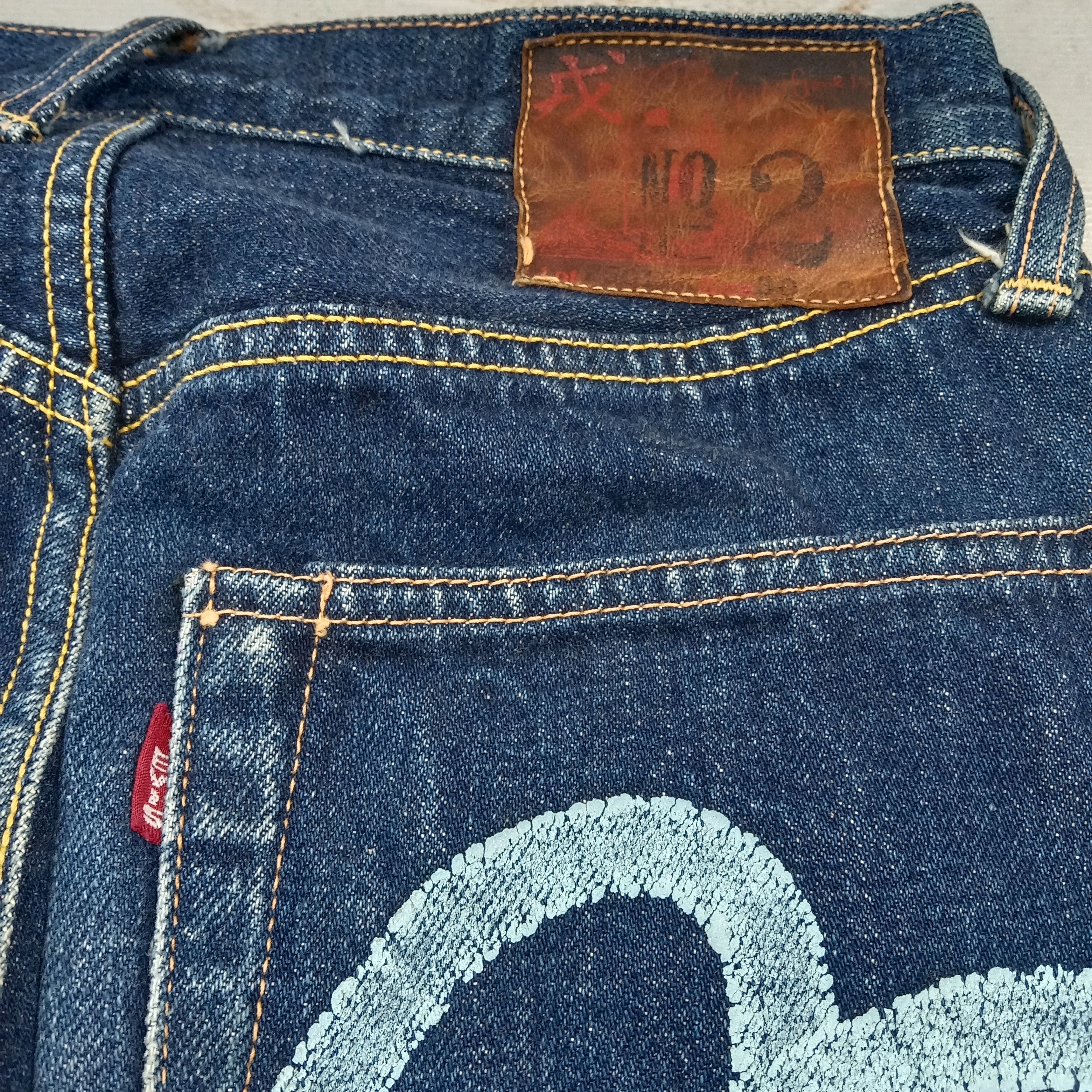 Evisu Evis Jeans Selvedge Daicock Custom Denim Jeans C280N24 Size 25" / US 0 / IT 36 - 8 Thumbnail