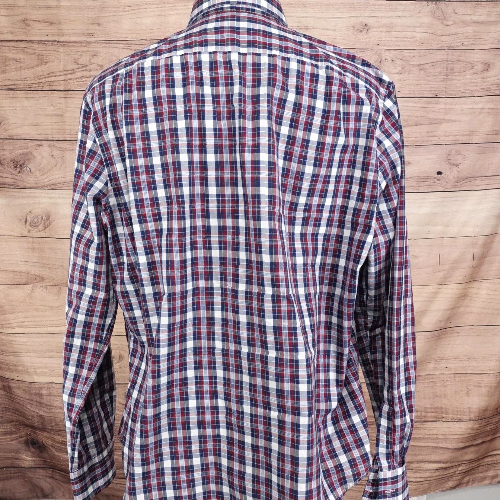 Nautica Nautica Shirt Mens XL Red Blue Plaid Classic Fit Button-Down Long Sleeve Casual Size US XL / EU 56 / 4 - 4 Thumbnail