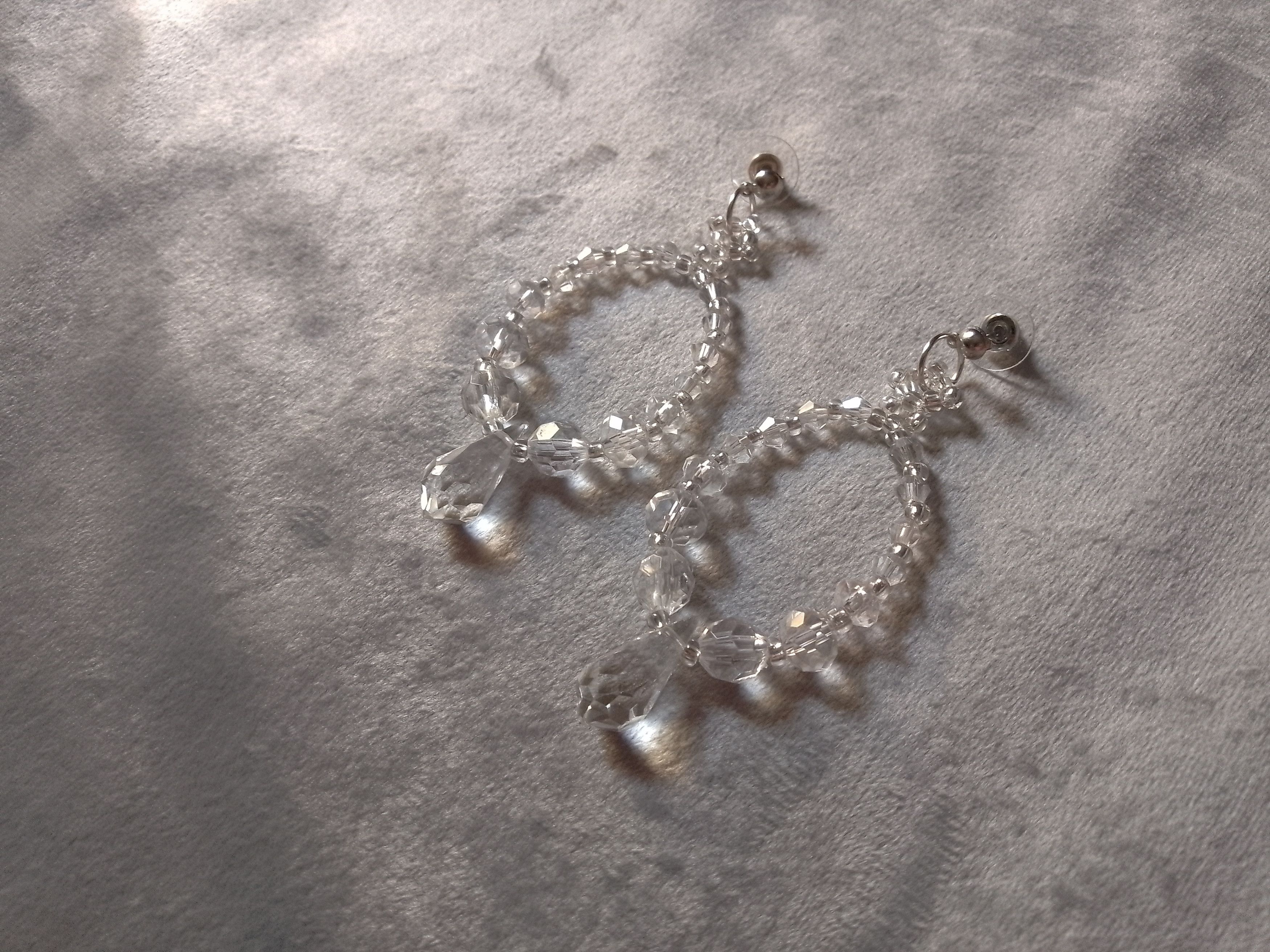 Handmade Earrings Fine Crystal Elegant Wedding Teardrop by Swarovski Size ONE SIZE - 4 Thumbnail