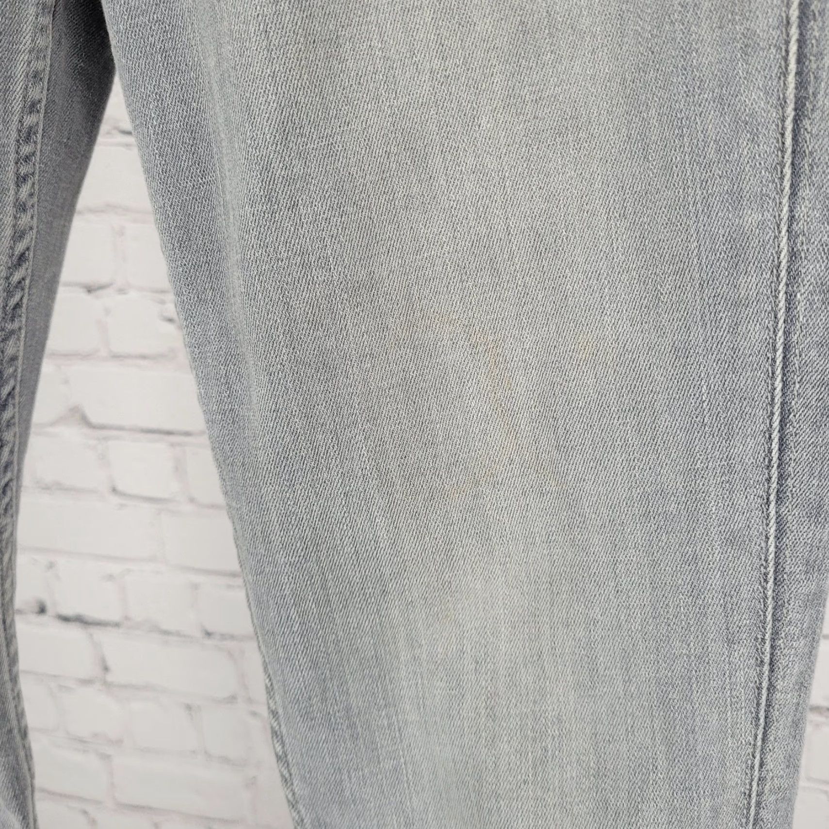 Hudson Hudson Jeans Womens 25 Grey Denim Low Rise Flap Pockets Stretch Skinny 5-Pocket Zip Button 27x29 Size 42" / US 20 - 5 Thumbnail