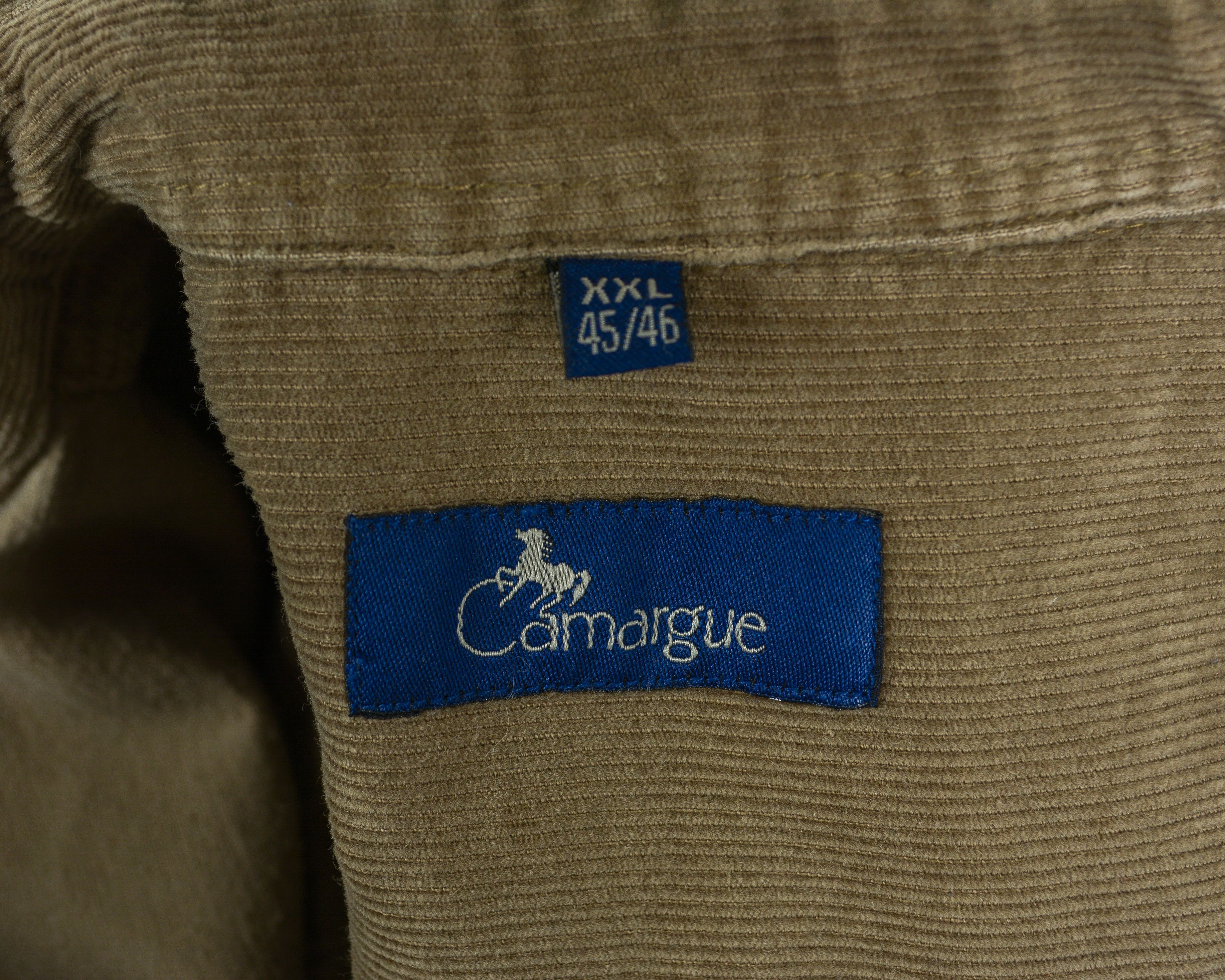Designer × Other × Vintage CAMARGUE Men Shirt Soft Corduroy Cords Button Retro Casual Size US XXL / EU 58 / 5 - 5 Thumbnail