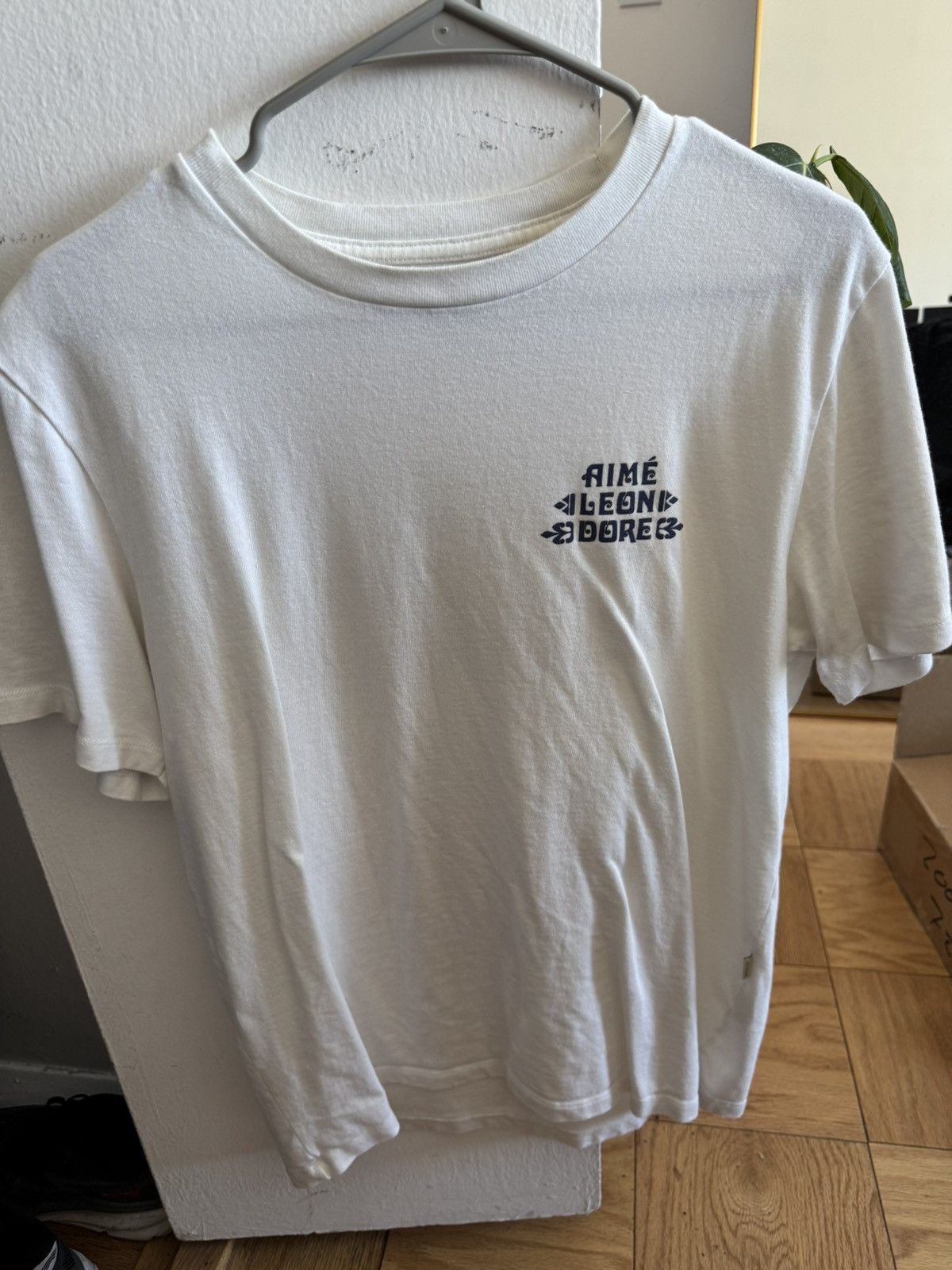 Aime Leon Dore Aime Leon Dore Logo White Shirt Sleeve Tee Size US S / EU 44-46 / 1 - 1 Thumbnail