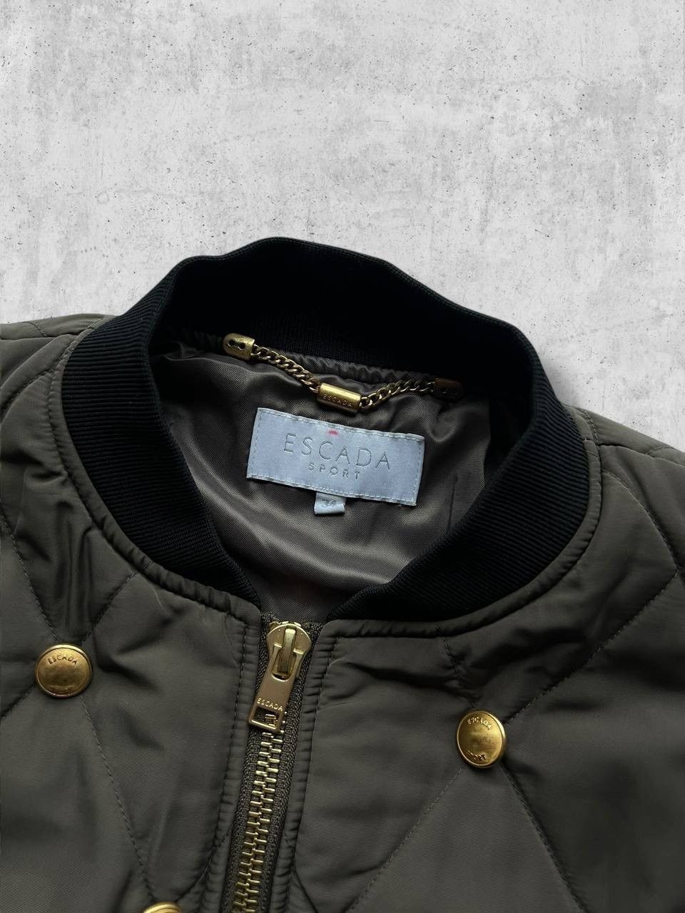 Escada Sport Escada Sport GOLDEN BUTTON Vintage Bomber Varsity jacket Size L / US 10 / IT 46 - 4 Thumbnail
