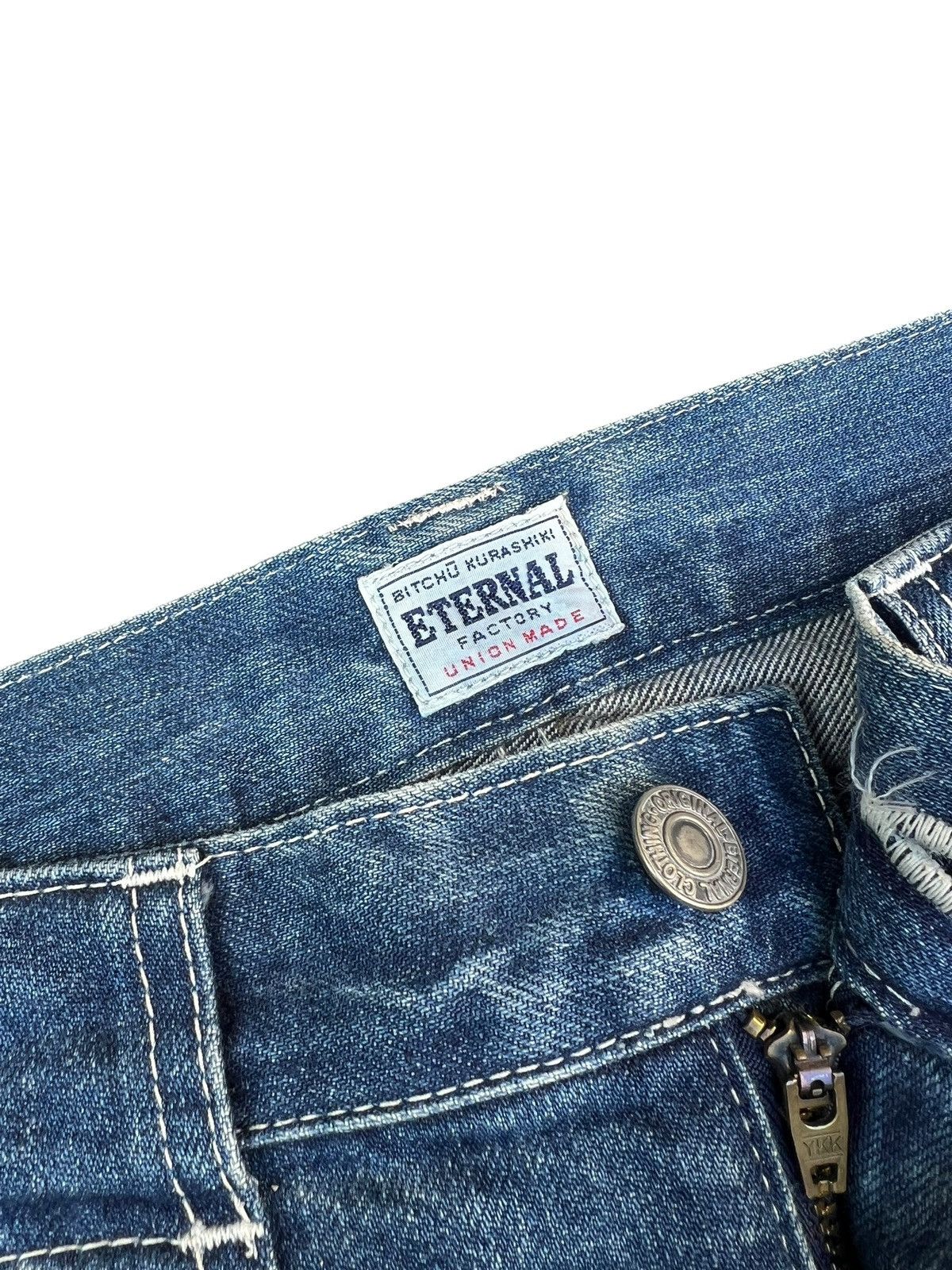 Eternal Distressed Mud Wash Stains Denim Eternal Japan Fatigue Jeans Size US 29 - 7 Thumbnail