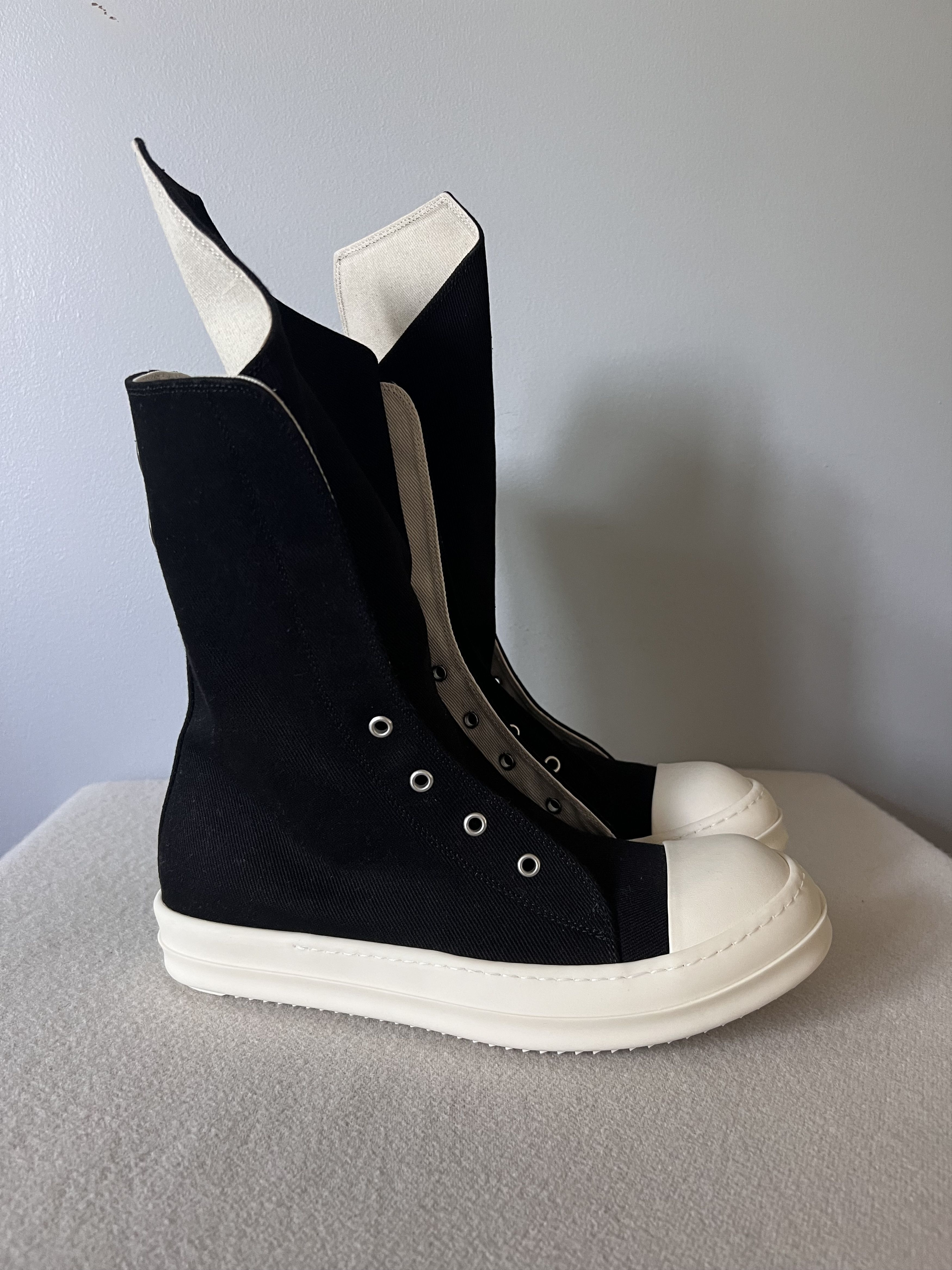 Rick Owens DRKSHDW Ramones Boots in Black