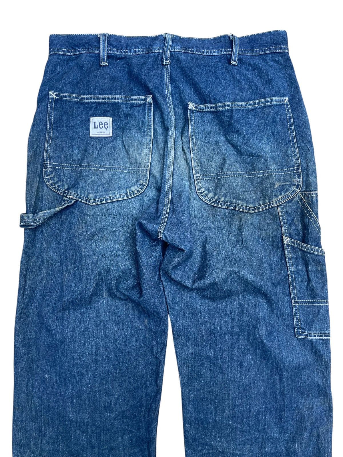 Japanese Brand × Lee × Vintage Rare 90s Lee Indigo Carpenter Jeans - Japanese Denim 34x33 Size US 34 / EU 50 - 6 Thumbnail