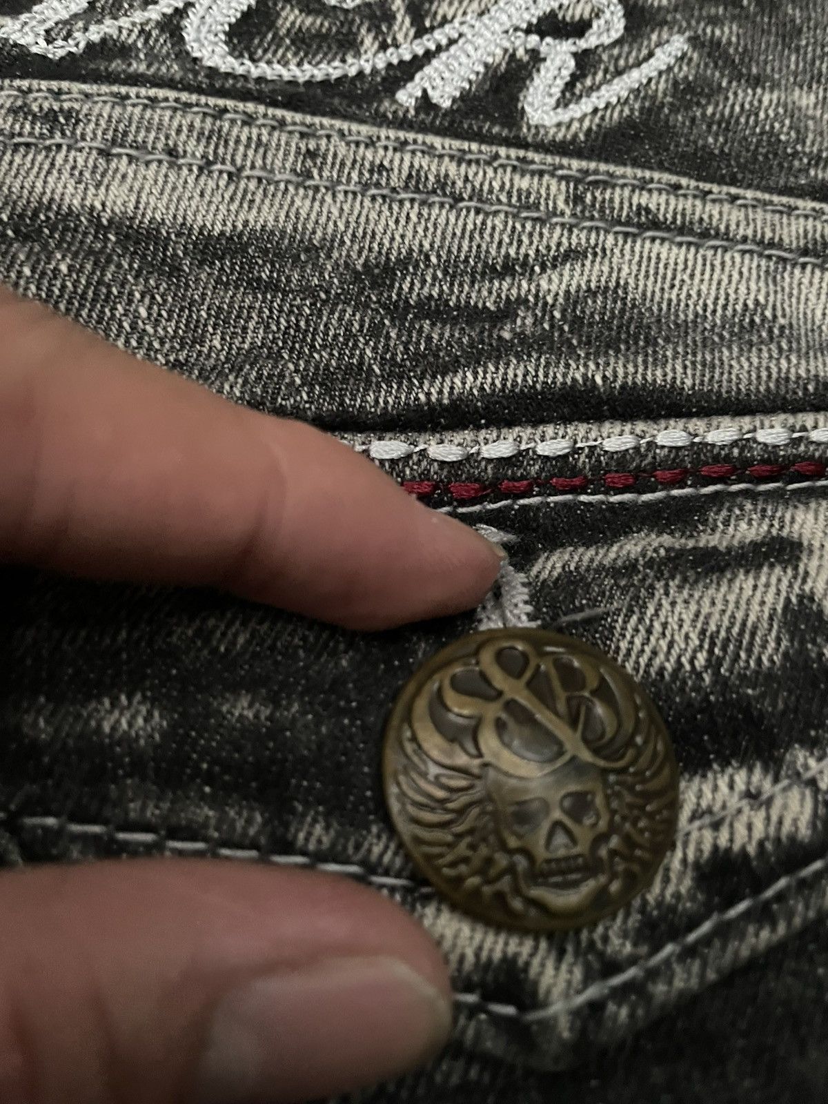 Japanese Brand Y2K Creation fadding denim y2k Size US 32 / EU 48 - 7 Thumbnail