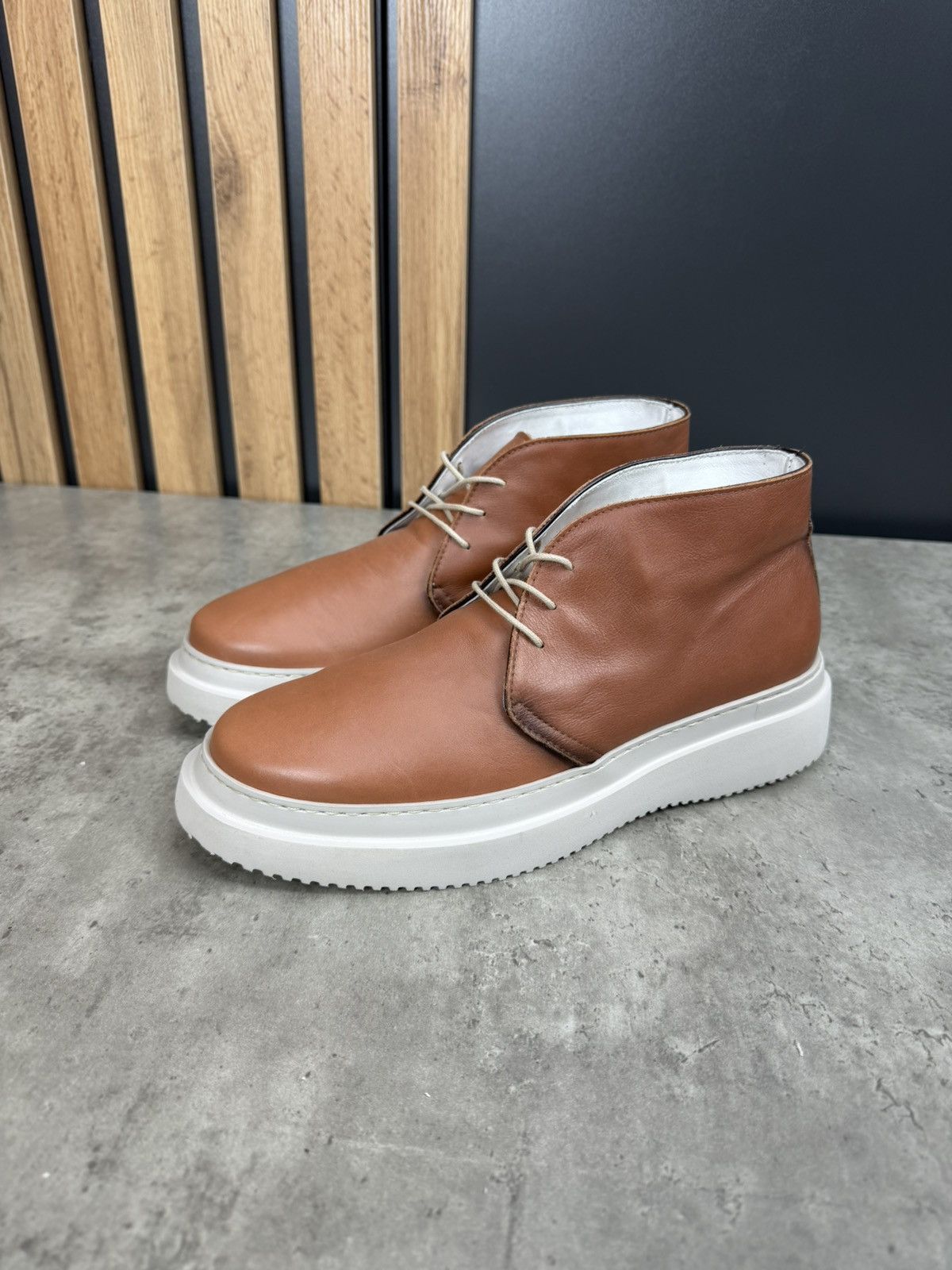 Moreschi Moreschi Leather Desert Boots Brown Size 41 Size US 8 / EU 41 - 1 Thumbnail