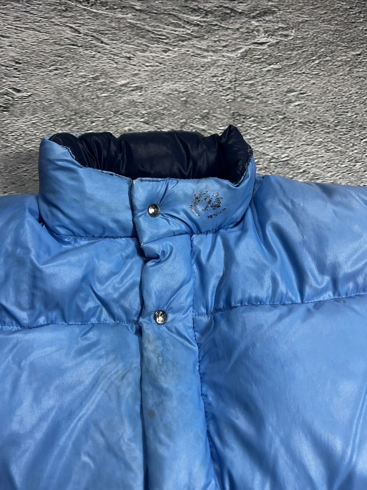Moncler 90s Moncler vintage baby blue puffer jacket Size US L / EU 52-54 / 3 - 3 Thumbnail