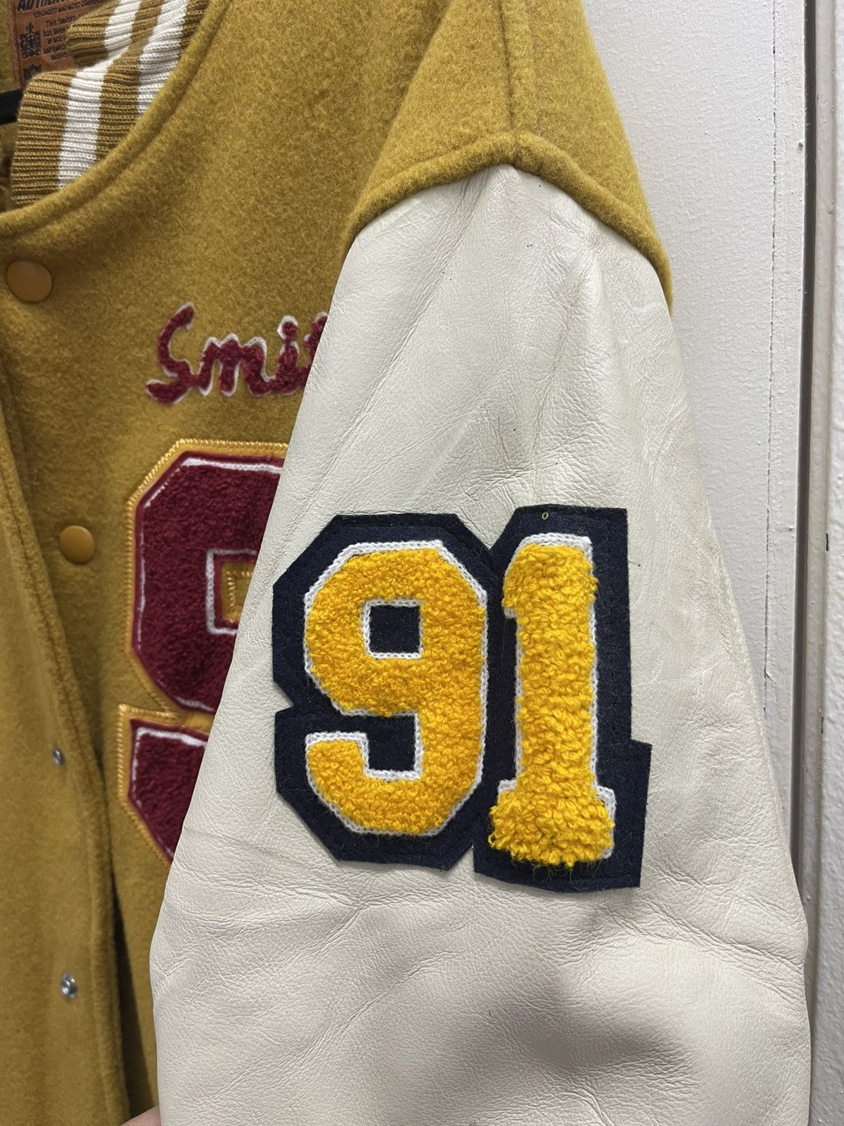 Smith's American Smith's American Wool Leather Varsity Jacket Size US L / EU 52-54 / 3 - 11 Thumbnail