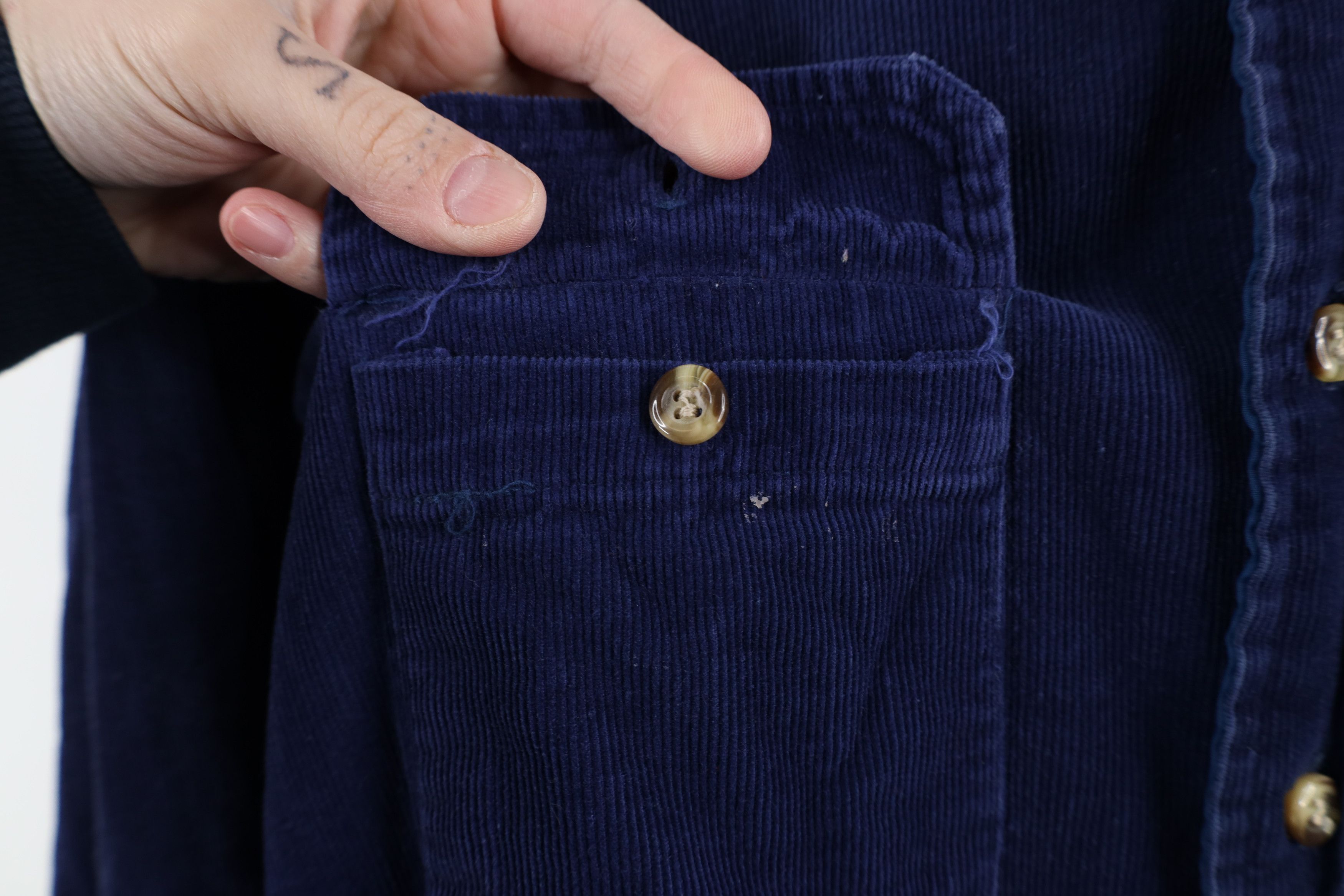 Vintage Vintage 70s Streetwear Corduroy Shirt Jacket Jac Shirt Size US L / EU 52-54 / 3 - 8 Thumbnail