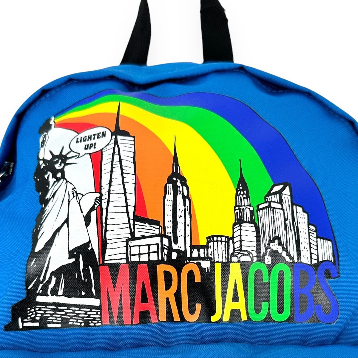 Marc Jacobs NWT Blue Limited Edition Rainbow Skyline Nylon Backpack Size ONE SIZE - 9 Thumbnail