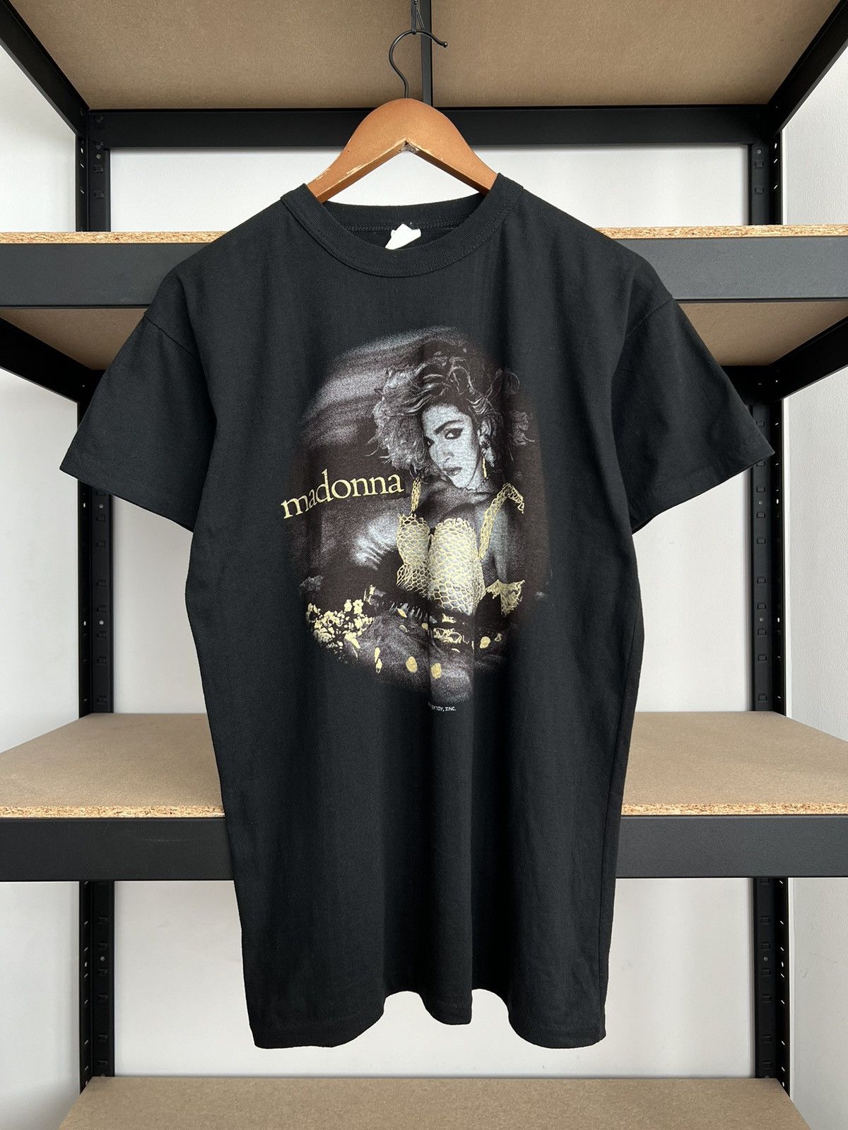 Band Tees Vintage 1985 Madonna Pop Rock Music 80s Black T-shirt Size US L / EU 52-54 / 3 - 2 Thumbnail