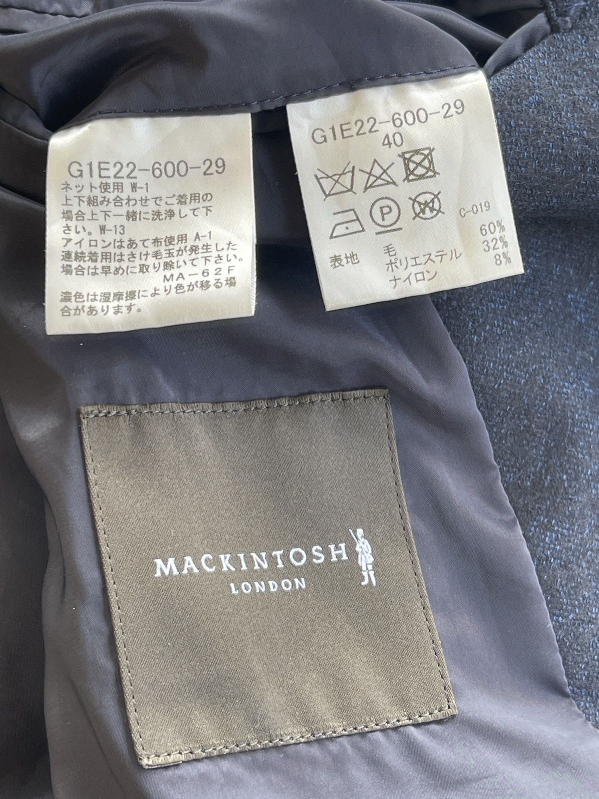 Mackintosh Mackintosh London Wool Blazer Coat Size 40S - 9 Thumbnail