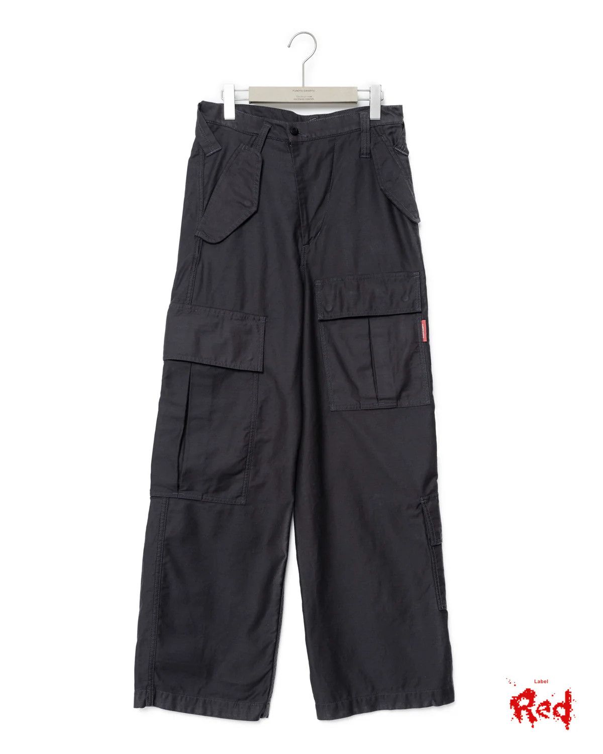 Fumito Ganryu Red Label Graffiti Cargo Pants - Black Size US 32 / EU 48 - 1 Thumbnail