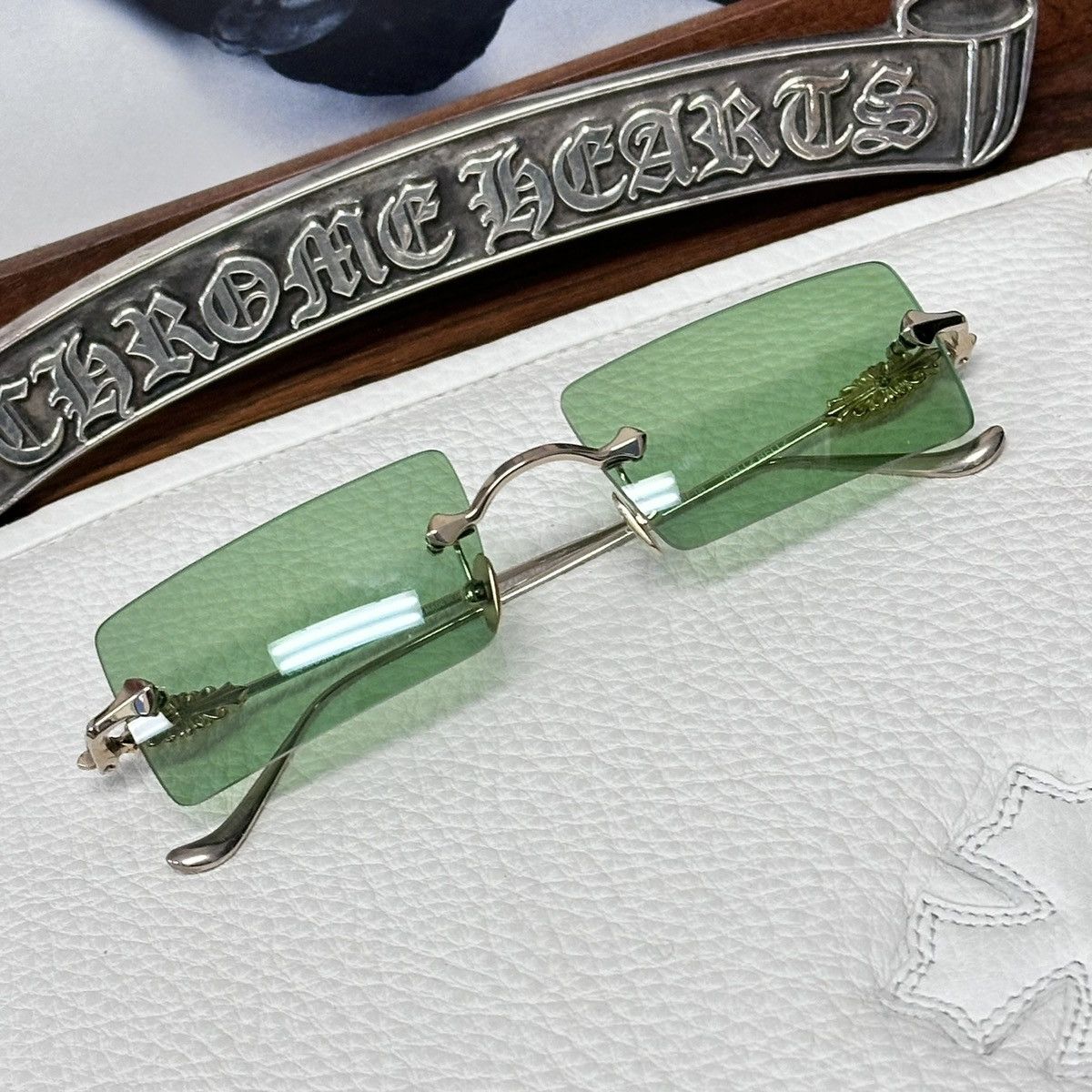 Chrome Hearts Chrome Hearts Hellz Bellz Sunglasses Size ONE SIZE - 1 Thumbnail