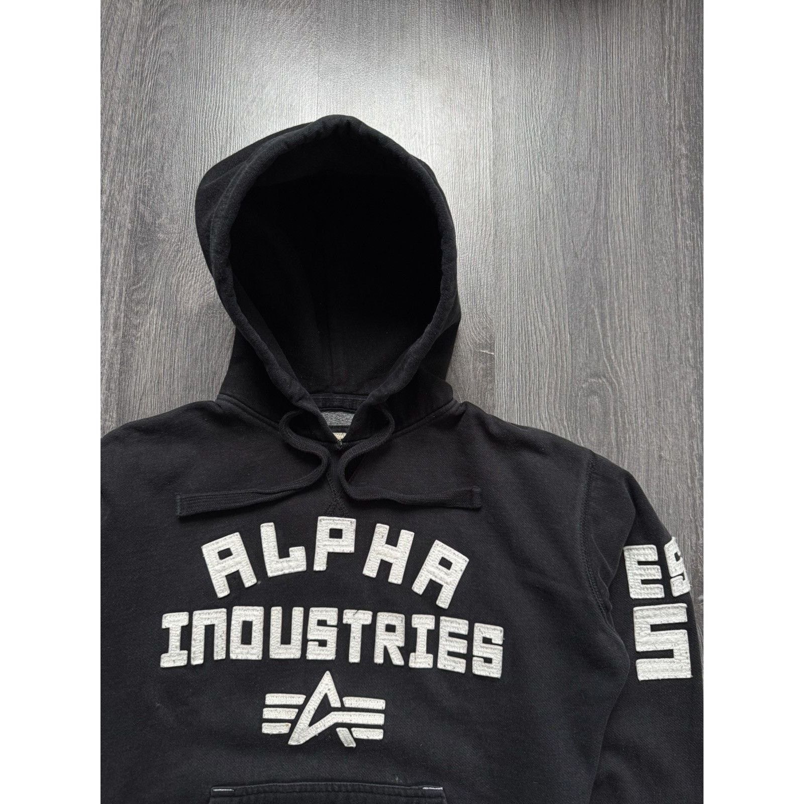 Alpha Industries × Vintage 90s Alpha Industries Embroidered Archive hoodie Size US S / EU 44-46 / 1 - 4 Thumbnail