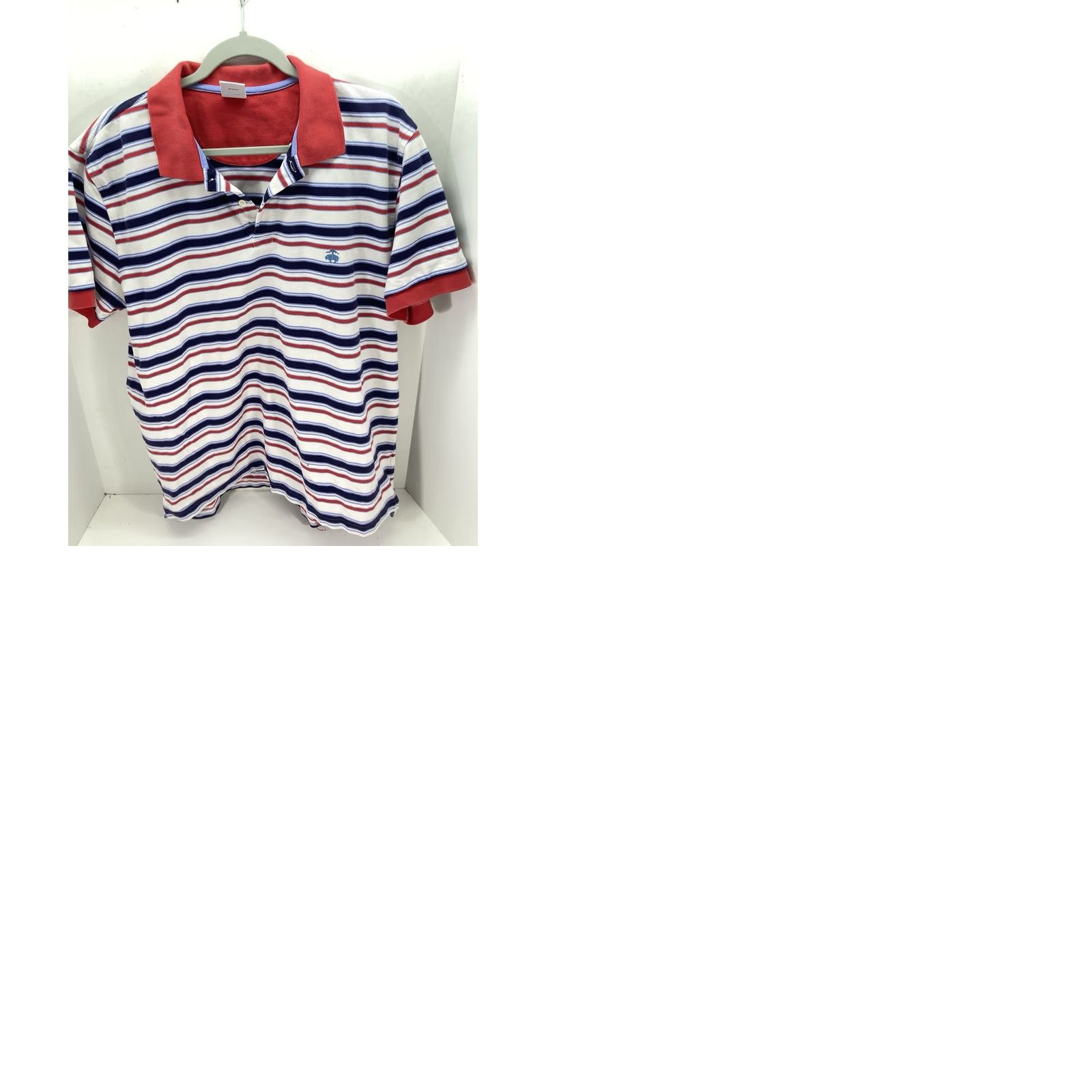 Brooks Brothers Brooks Brothers Polo Shirt Men XL Red Stripe Short Sleeve Cotton Knit Pullover Size US XL / EU 56 / 4 - 9 Thumbnail