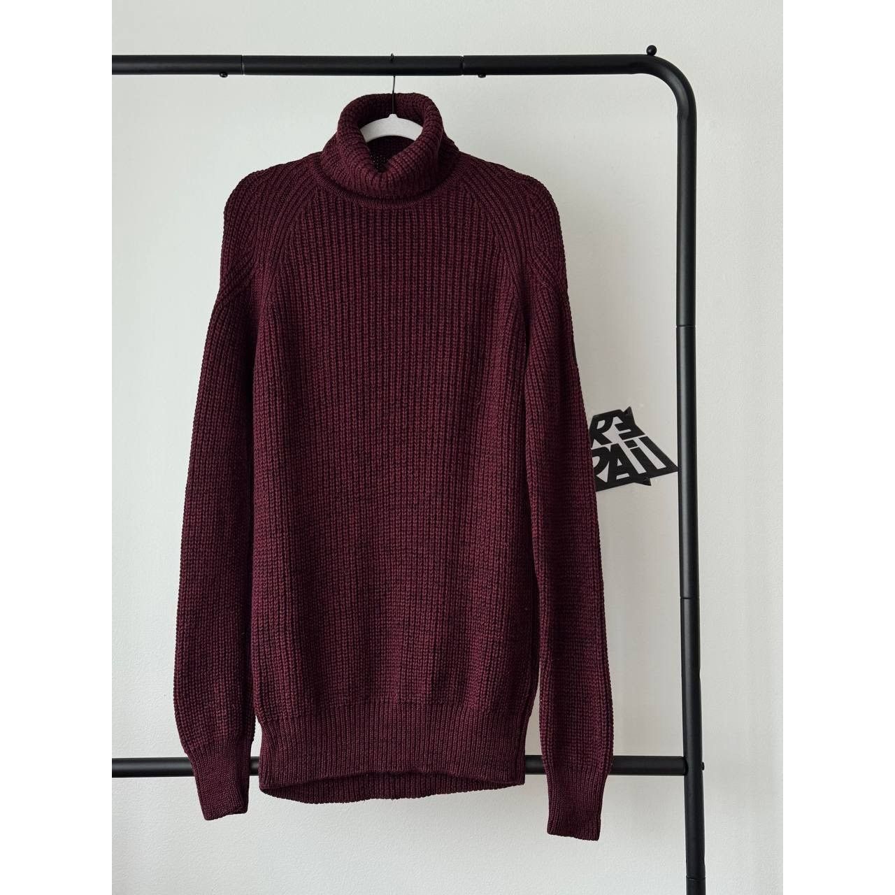 Belstaff Belstaff Turtleneck Sweater Burgundy Red Wool Size US M / EU 48-50 / 2 - 1 Thumbnail