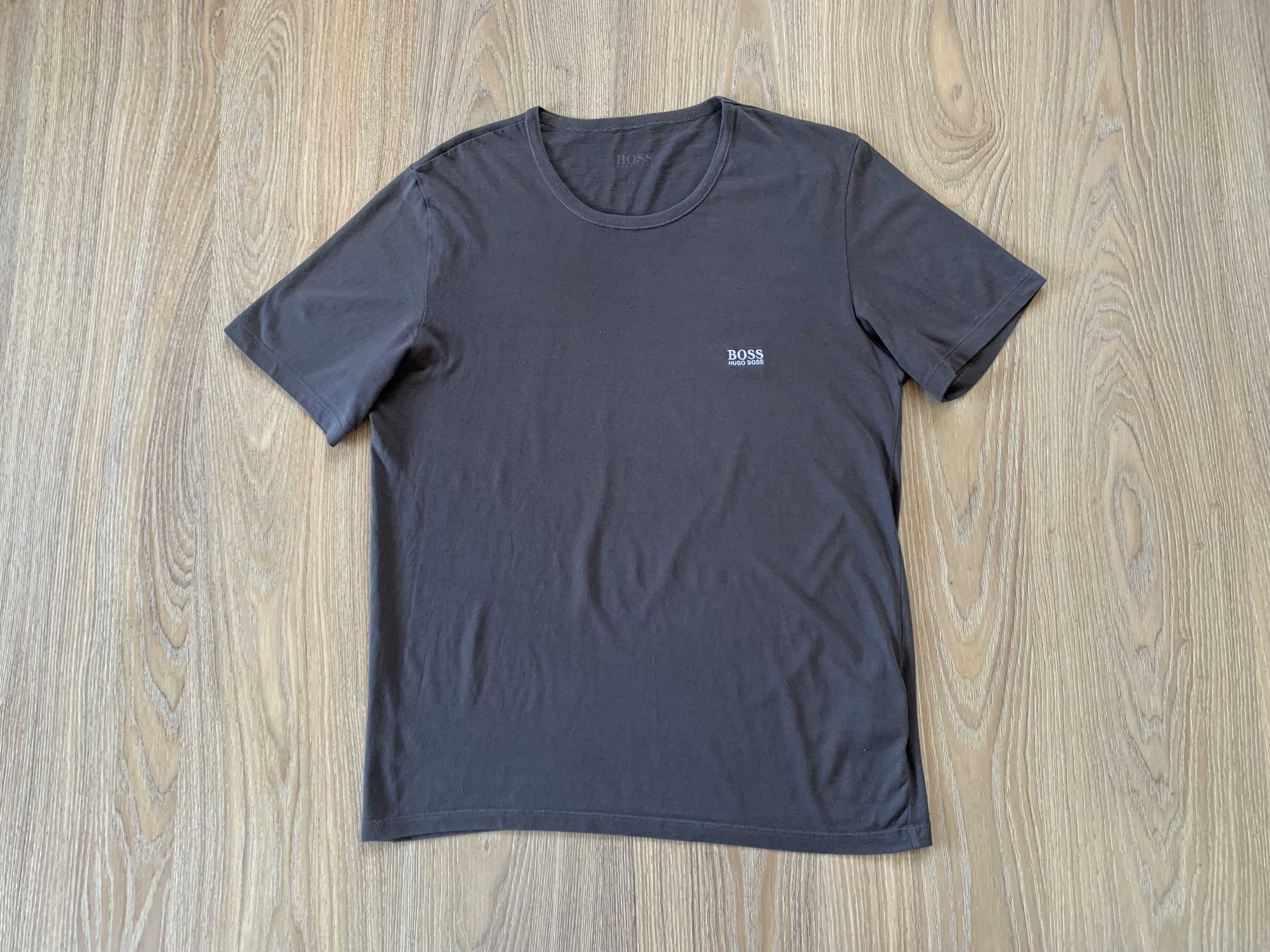 Hugo Boss Mens Hugo Boss Basic Grey T Shirt Size US L / EU 52-54 / 3 - 2 Thumbnail