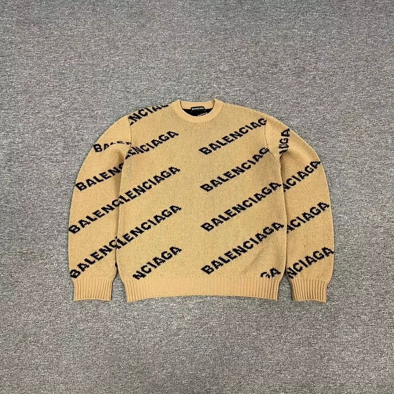 Balenciaga Balenciaga Logo Knit Sweater - dmc Size US S / EU 44-46 / 1 - 1 Thumbnail