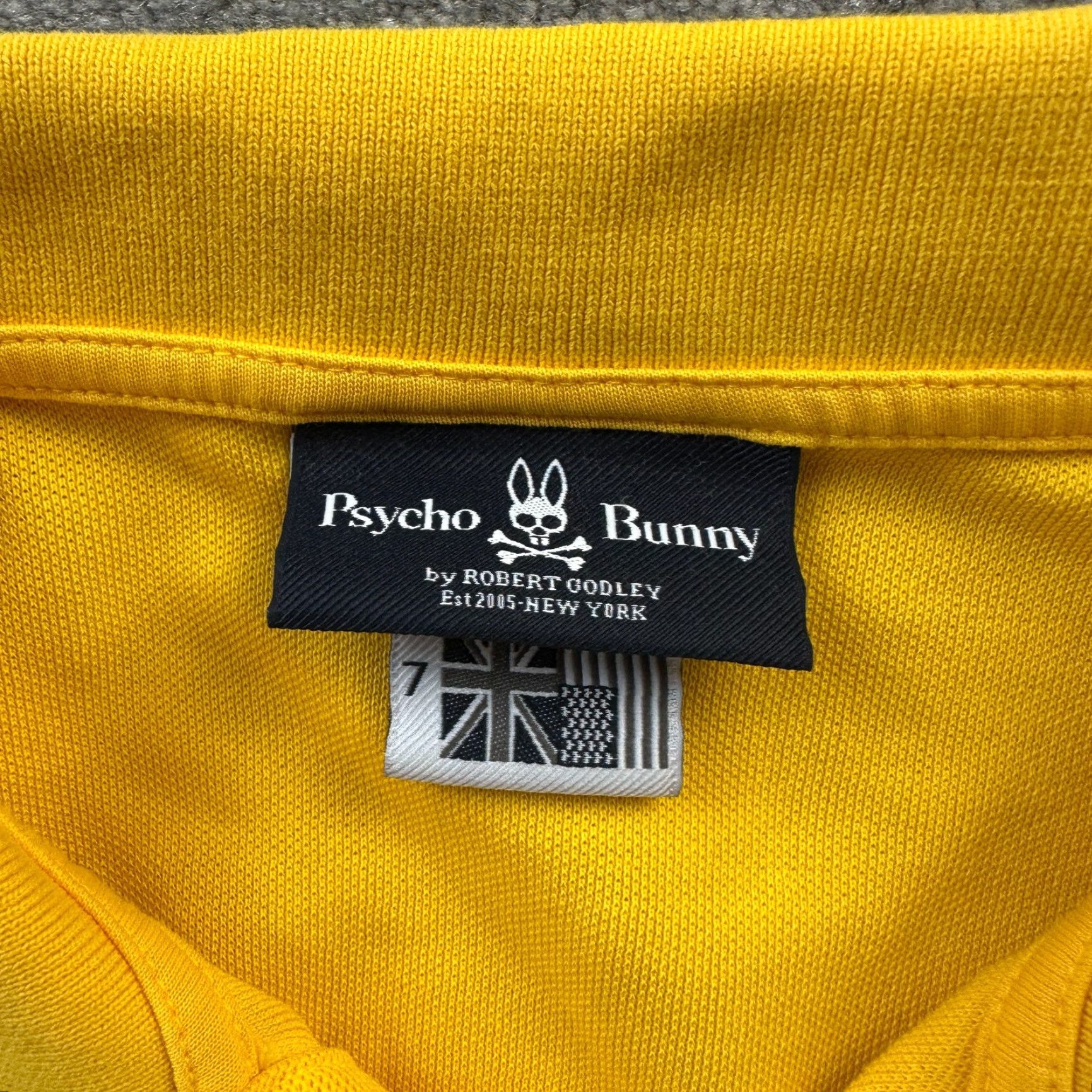 Psycho Bunny Psycho Bunny Polo Shirt Mens XL Color Orange Logo Cotton Piqué Short Sleeve Classic Fit Button Collar Size US XXL / EU 58 / 5 - 6 Thumbnail