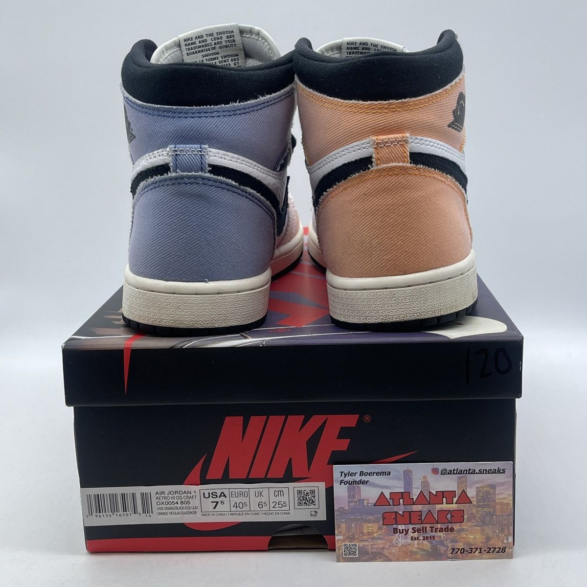 Nike Air Jordan 1 high skyline Size US 7.5 / EU 40-41 - 3 Thumbnail