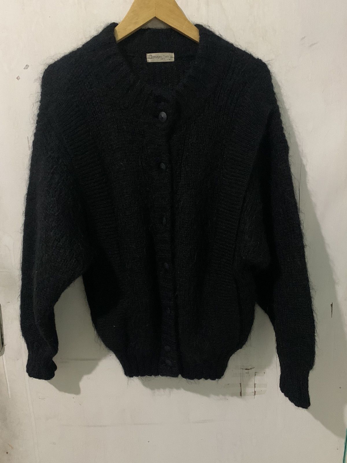 If Six Was Nine × KMRii × Le Grande Bleu (L.G.B.) GEORGES MEMMI Cardigan Mohair Kurt Cobain styel Size US M / EU 48-50 / 2 - 6 Thumbnail