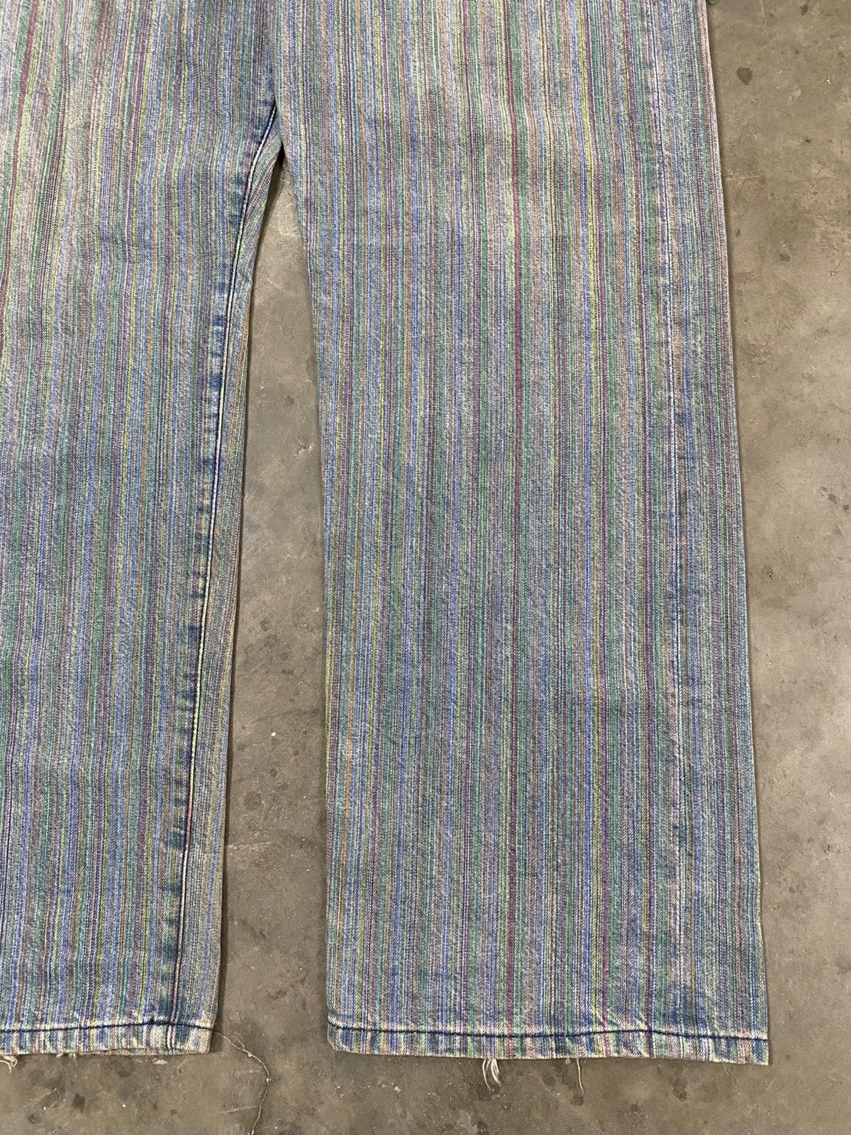 Hysteric Glamour × If Six Was Nine × Tornado Mart Baggy Jeans P01 Multicolour Jeans Thread @243 Size US 32 / EU 48 - 4 Thumbnail
