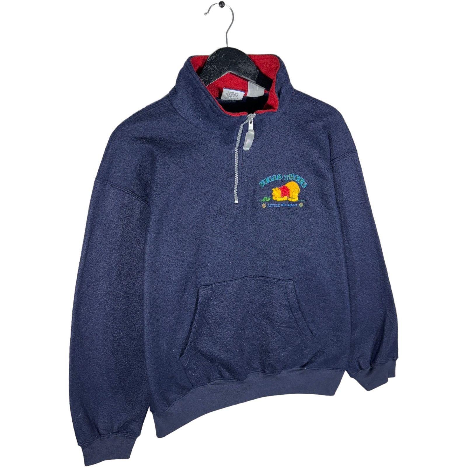 Other Vintage Winnie The Pooh 1/4 Zip Pullover Fleece Size US L / EU 52-54 / 3 - 4 Thumbnail