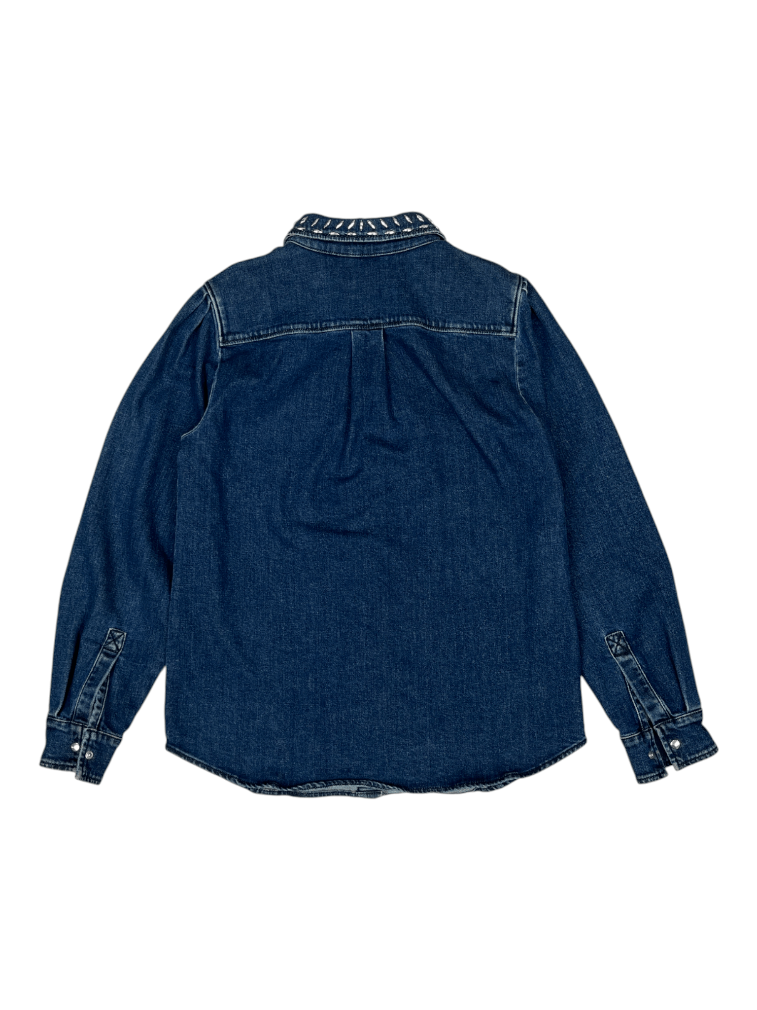 Alberta Ferretti Alberta Ferretti Denim Long Sleeve Shirt Size S / US 4 / IT 40 - 2 Thumbnail