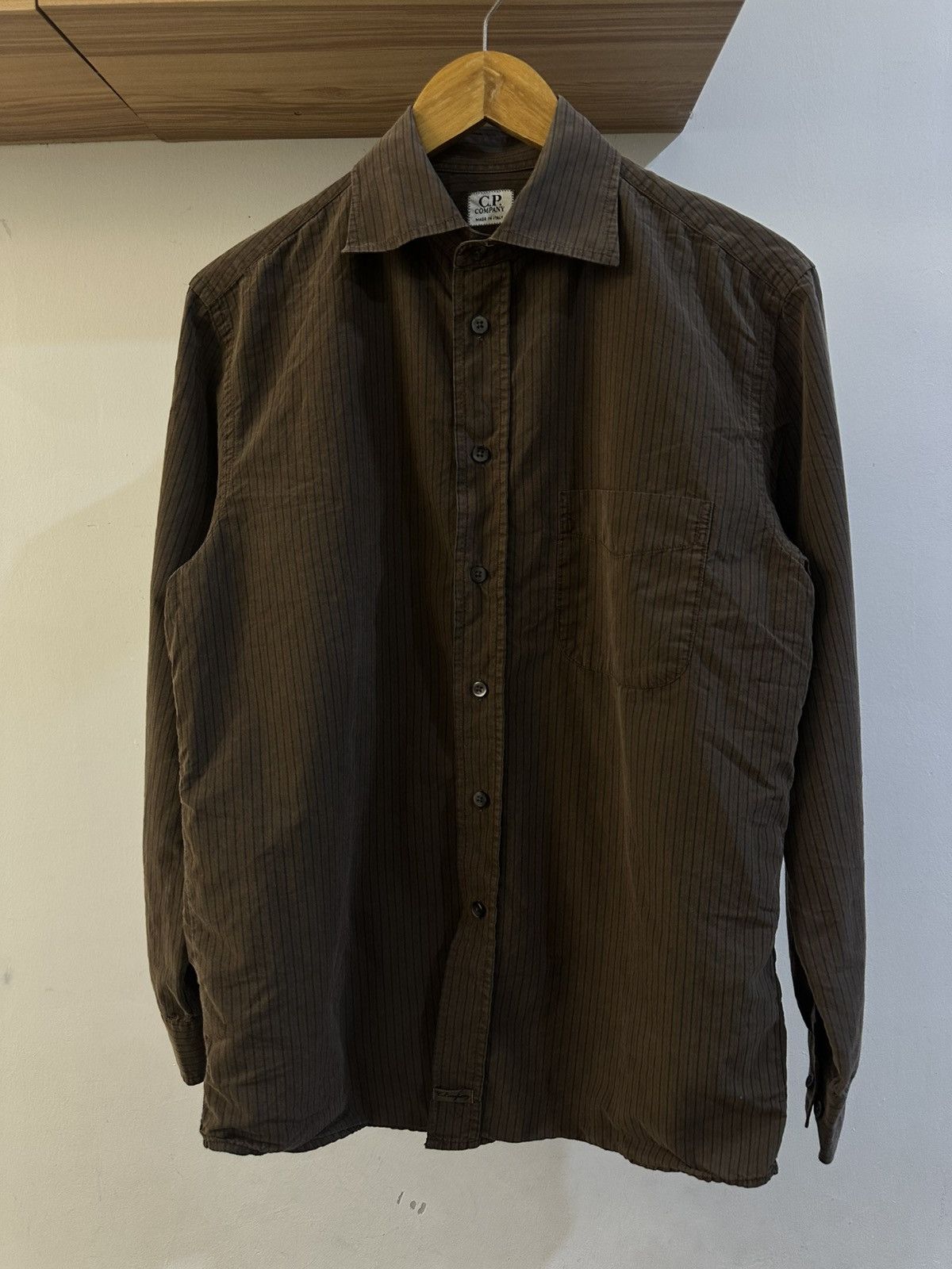 C.P. Company 1990 - C.P. Company Made In Italy Stripes Button Up Shirt Size US M / EU 48-50 / 2 - 1 Thumbnail