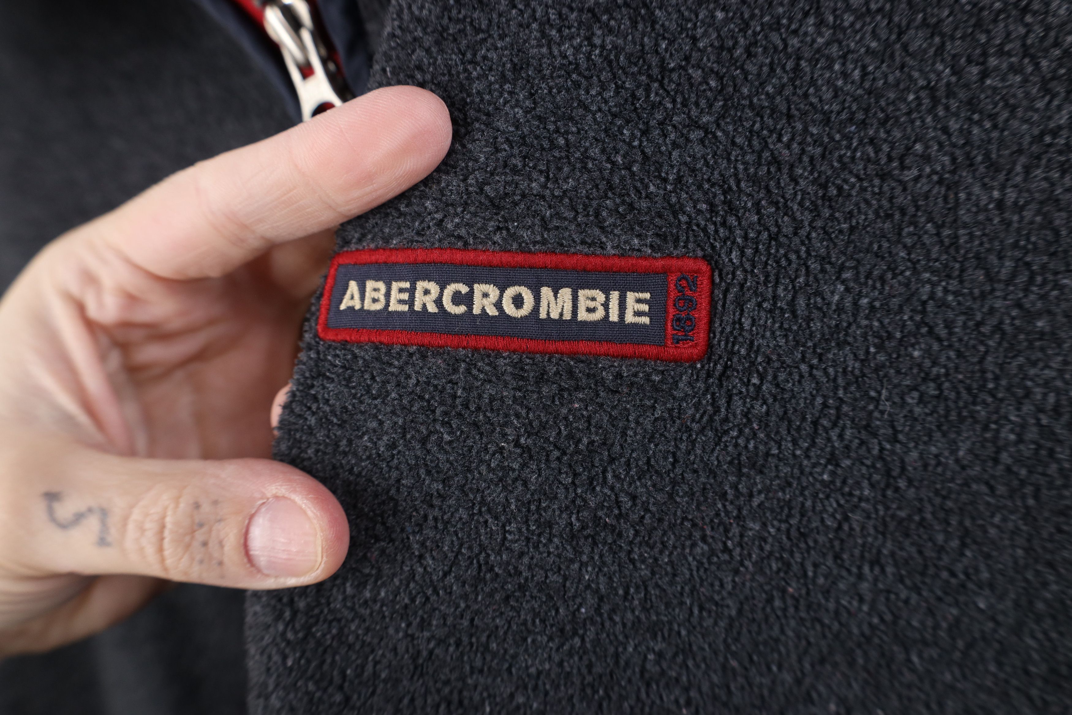 Abercrombie & Fitch Vintage 90s Abercrombie & Fitch Fleece Vest Jacket Gray Size US L / EU 52-54 / 3 - 4 Thumbnail