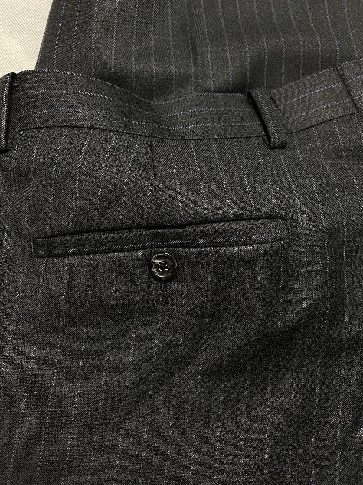 Designer × Michael Kors Michael kors suit blazer pants trousers striped black Size 42L - 14 Thumbnail