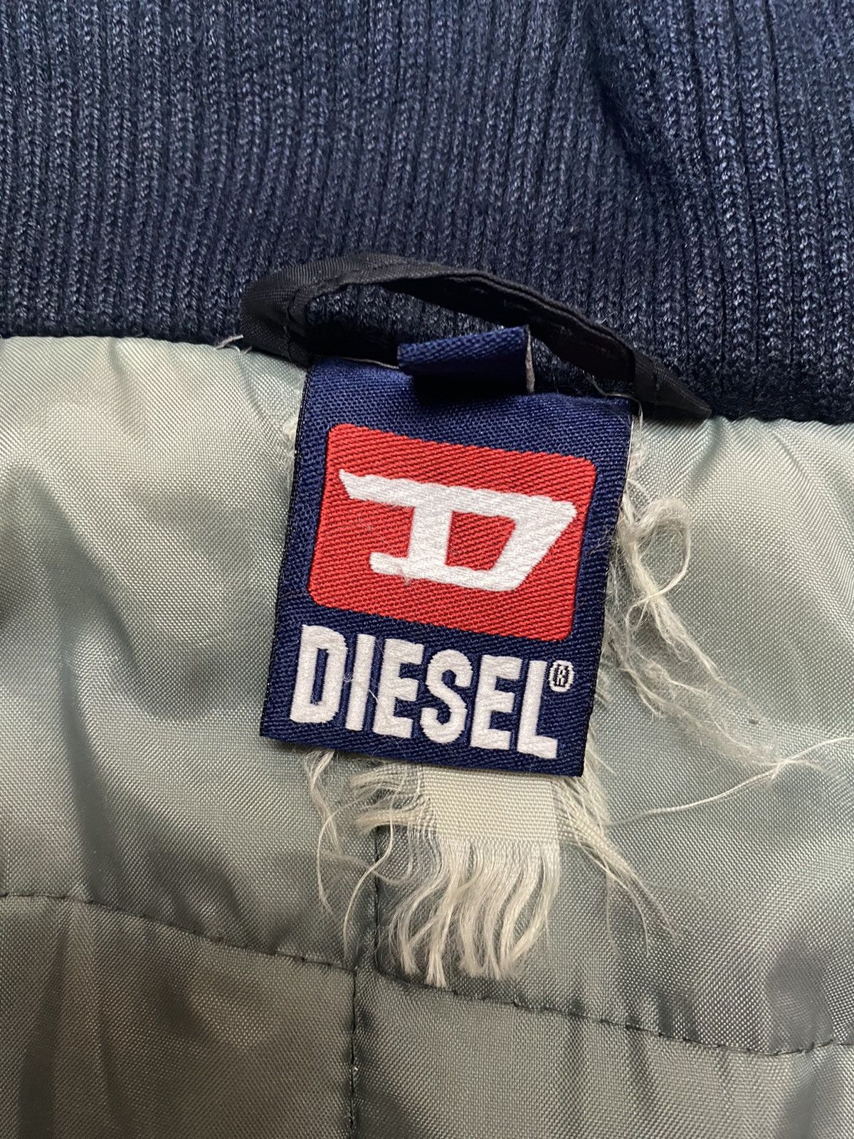 Diesel 2000s Diesel - Punk Label Iconic Big Logo Oversized Jacket Size US L / EU 52-54 / 3 - 9 Thumbnail