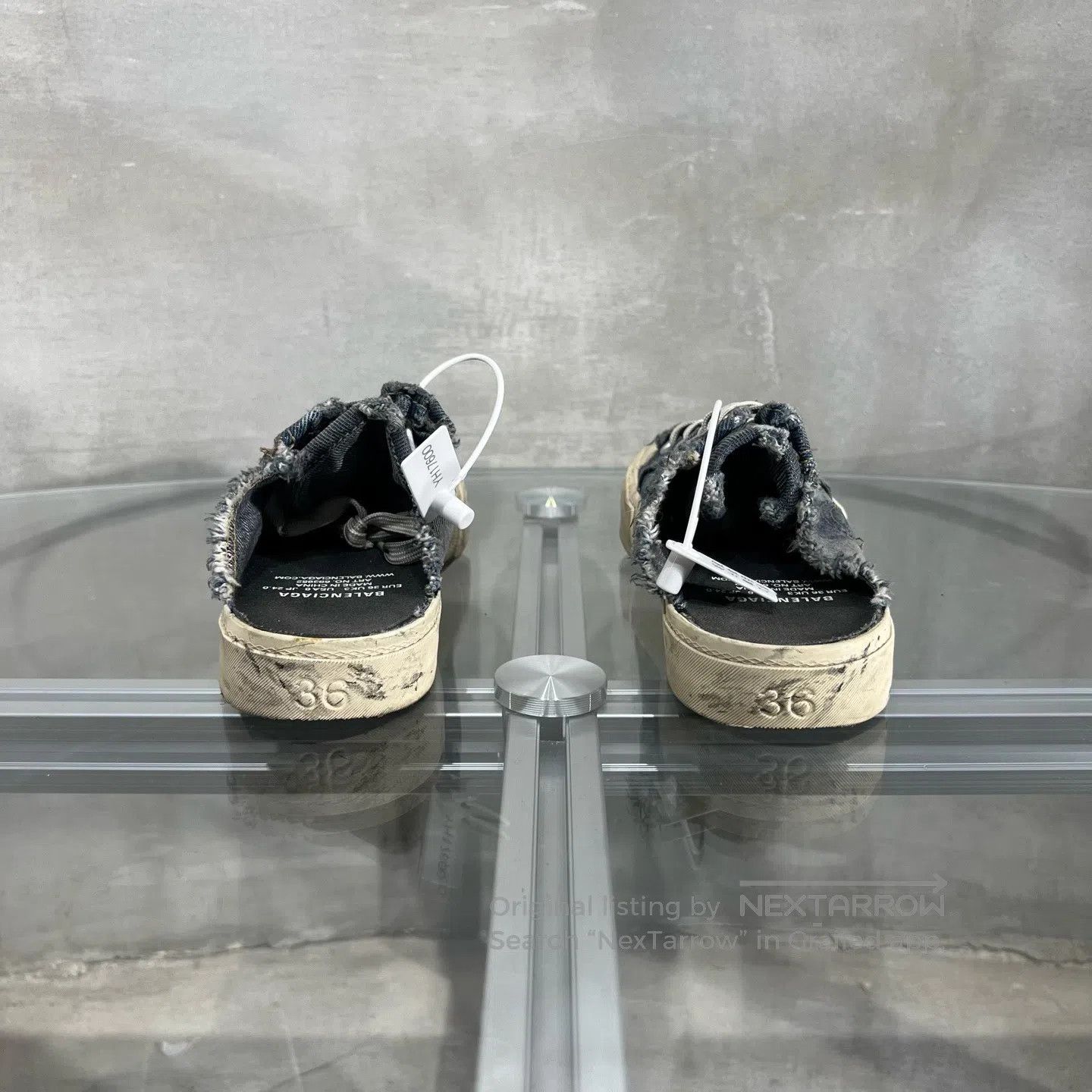 Balenciaga Balenciaga Destroying the denim blue half-trunk Size US 5.5 / IT 35.5 - 6 Thumbnail