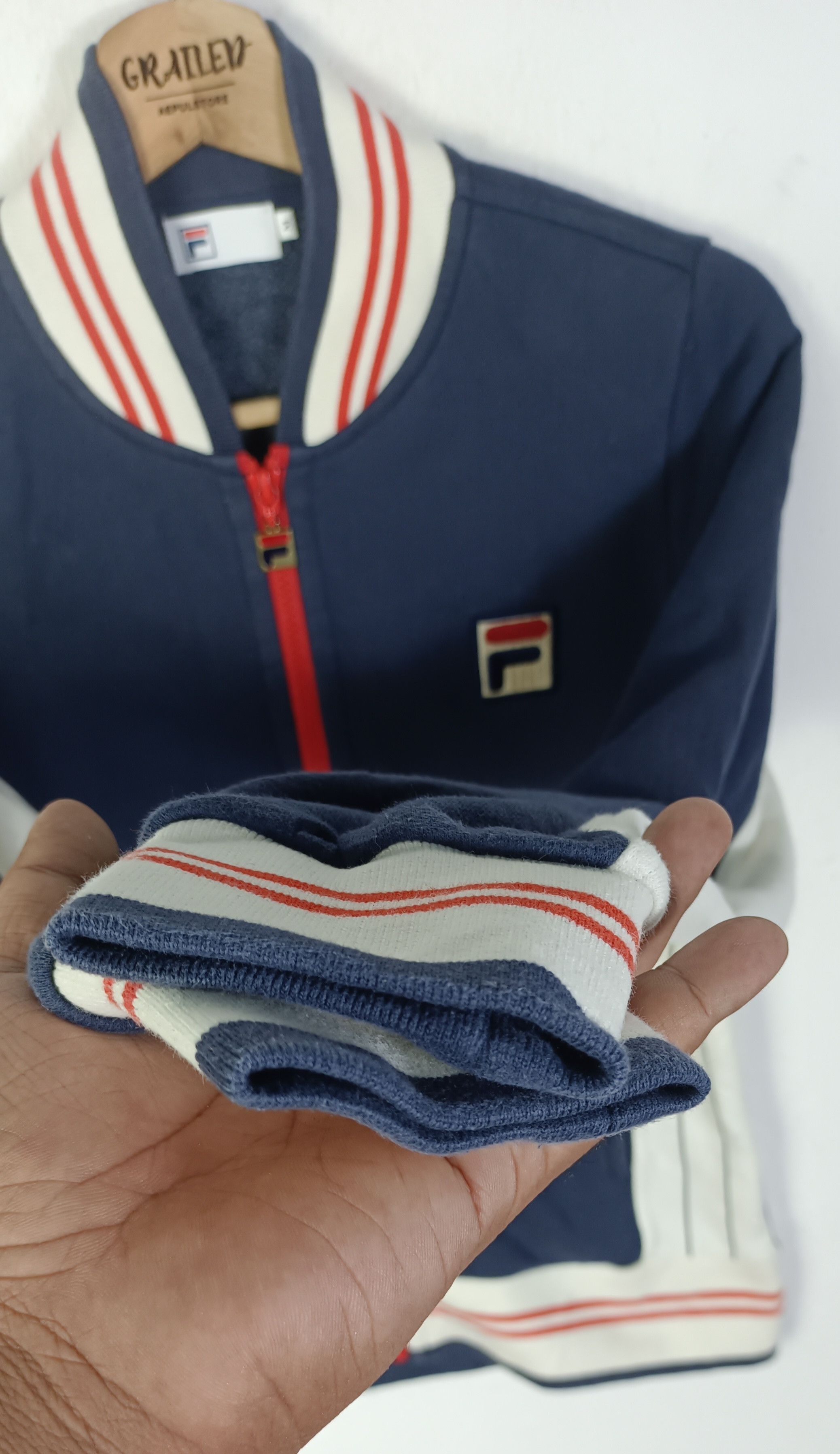 Fila Vintage Fila Settanta Navy Jacket Size S / US 4 / IT 40 - 8 Thumbnail