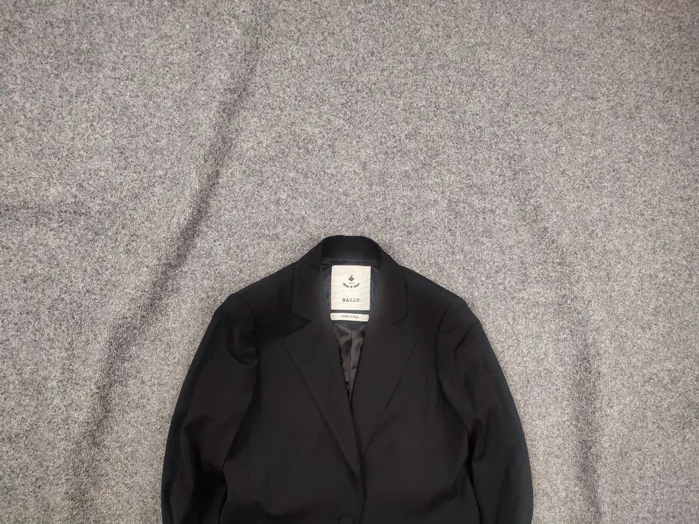 Bally Bally Italy Design Luxury Blazer Jacket Wool Blend Black Size L / US 10 / IT 46 - 1 Thumbnail