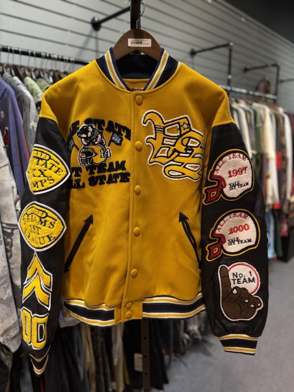 Other ValeLives Valley Leather Jacket Yellow Rare Release Size XL Size US XL / EU 56 / 4 - 4 Thumbnail
