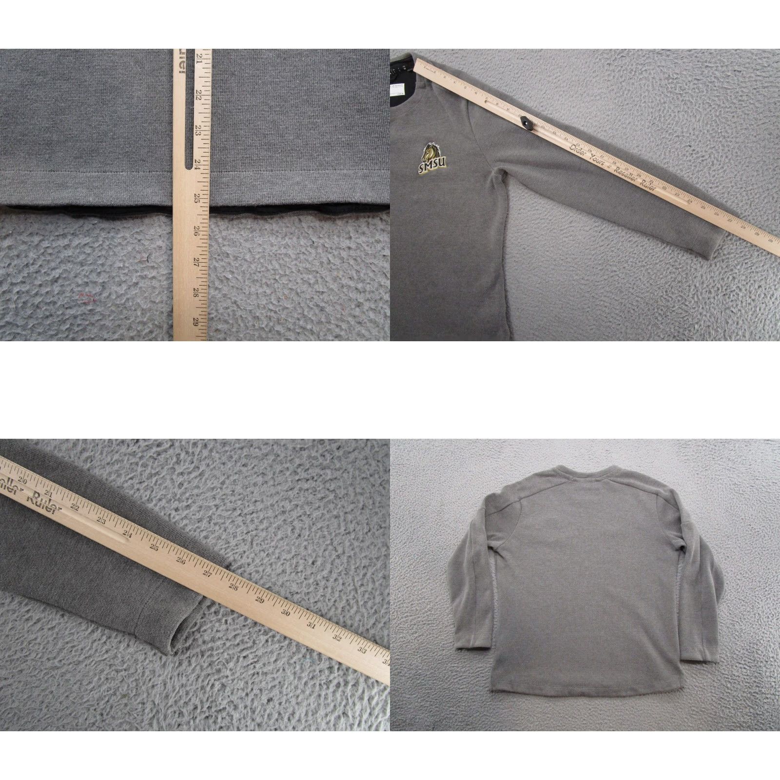 Adidas Southwest Minnesota Mustangs SMSU Women's Long Sleeve Gray Sweatshirt Size L Adidas Shirt Women Size L / US 10 / IT 46 - 8 Thumbnail