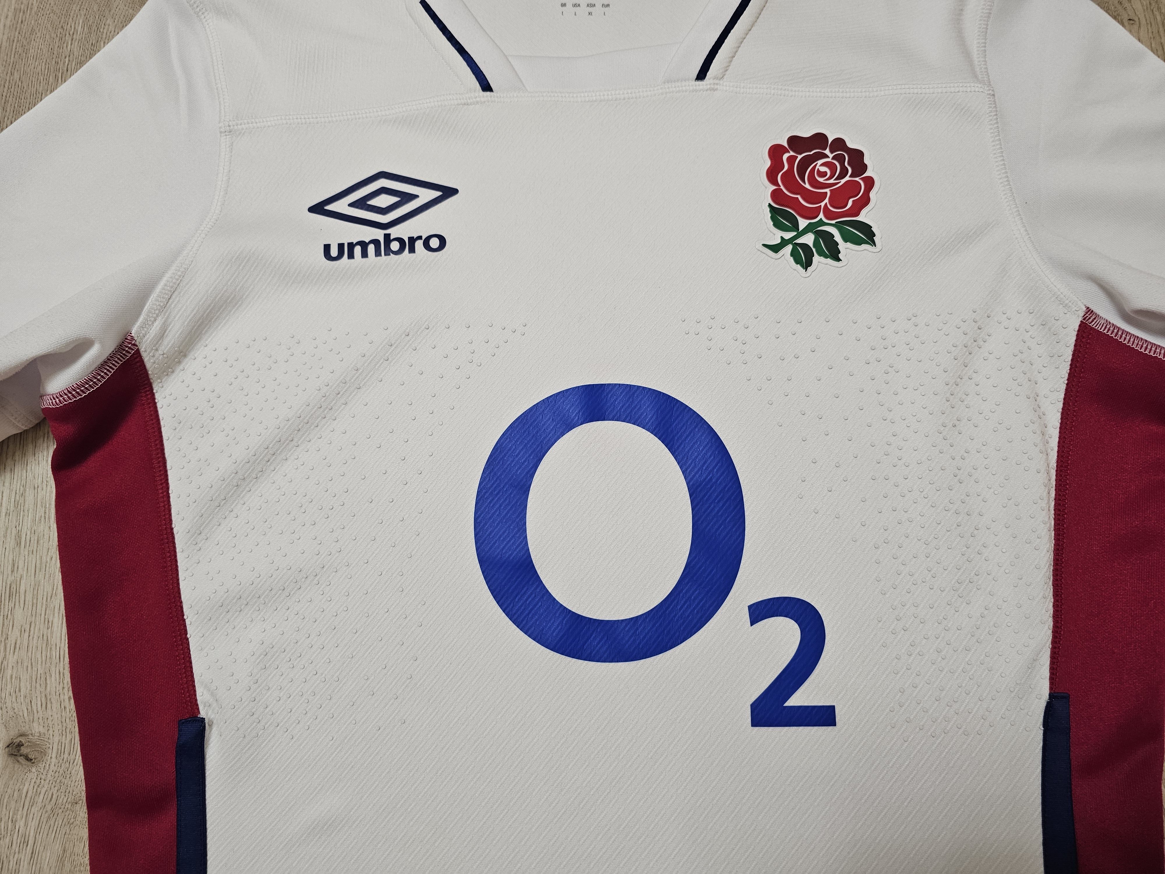 Umbro ENGLAND RUGBY JERSEY ENGLAND RUGBY SHIRT AWAY WHITE O2 Size US L / EU 52-54 / 3 - 3 Thumbnail
