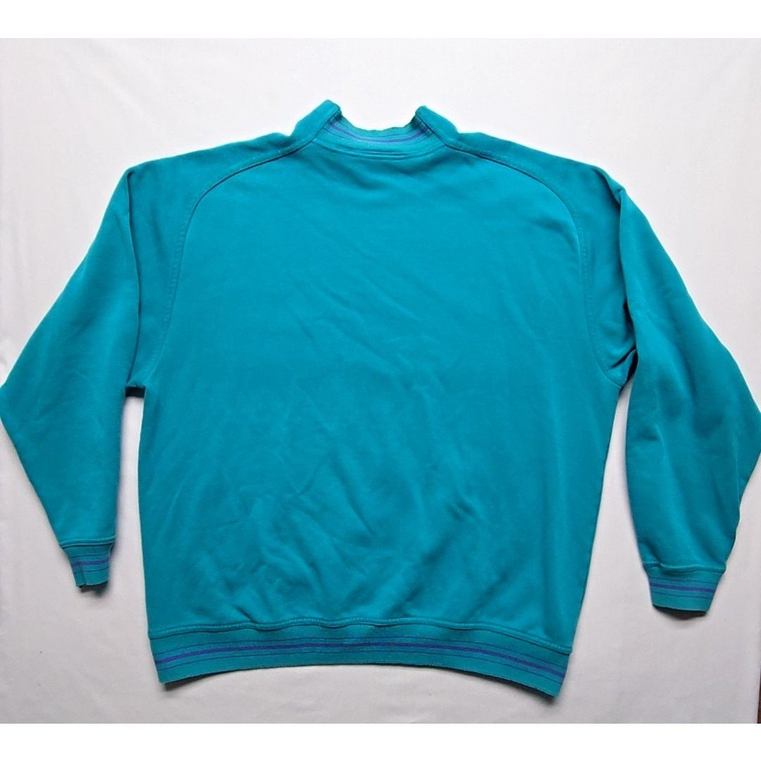 Jantzen Vintage Jantzen Sweatshirt Embroidered Teal Blue L Crewneck Size US L / EU 52-54 / 3 - 9 Thumbnail