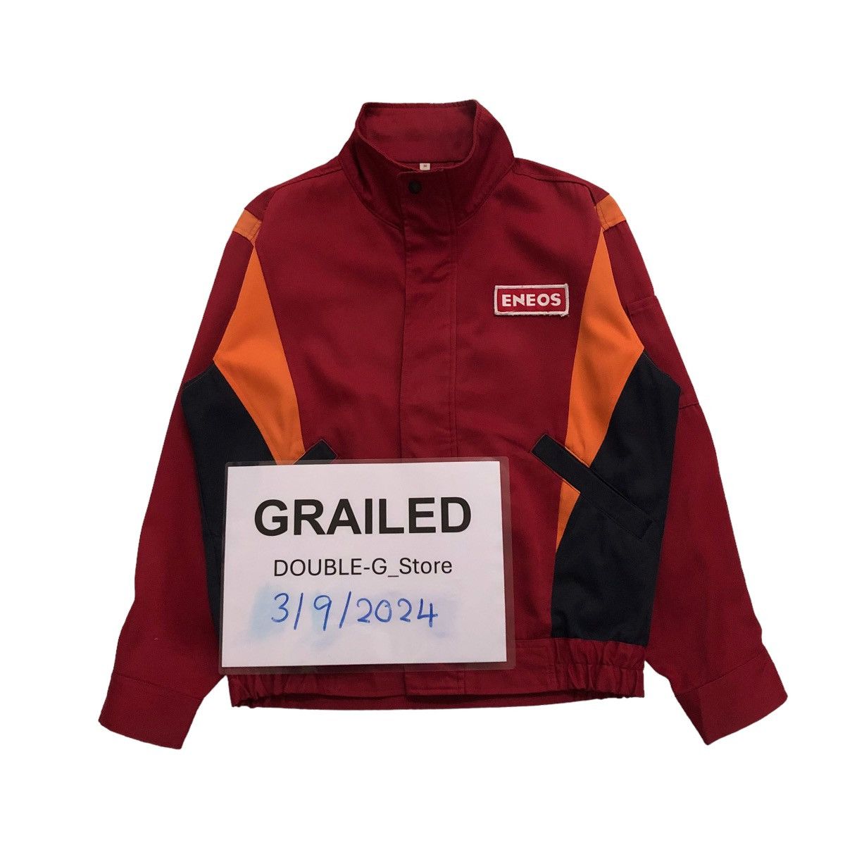 Japanese Brand 📌VINTAGE RACING WORKER JACKET ENEOS BIG LOGO SPELL OUT Size US M / EU 48-50 / 2 - 2 Thumbnail