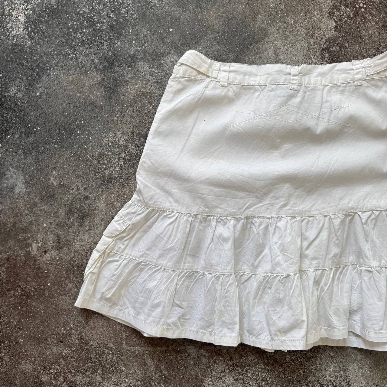 20471120 × Vintage Y2K Super Sexy Glamour Vintage White Skirt Size 26" / US 2 / IT 38 - 8 Thumbnail