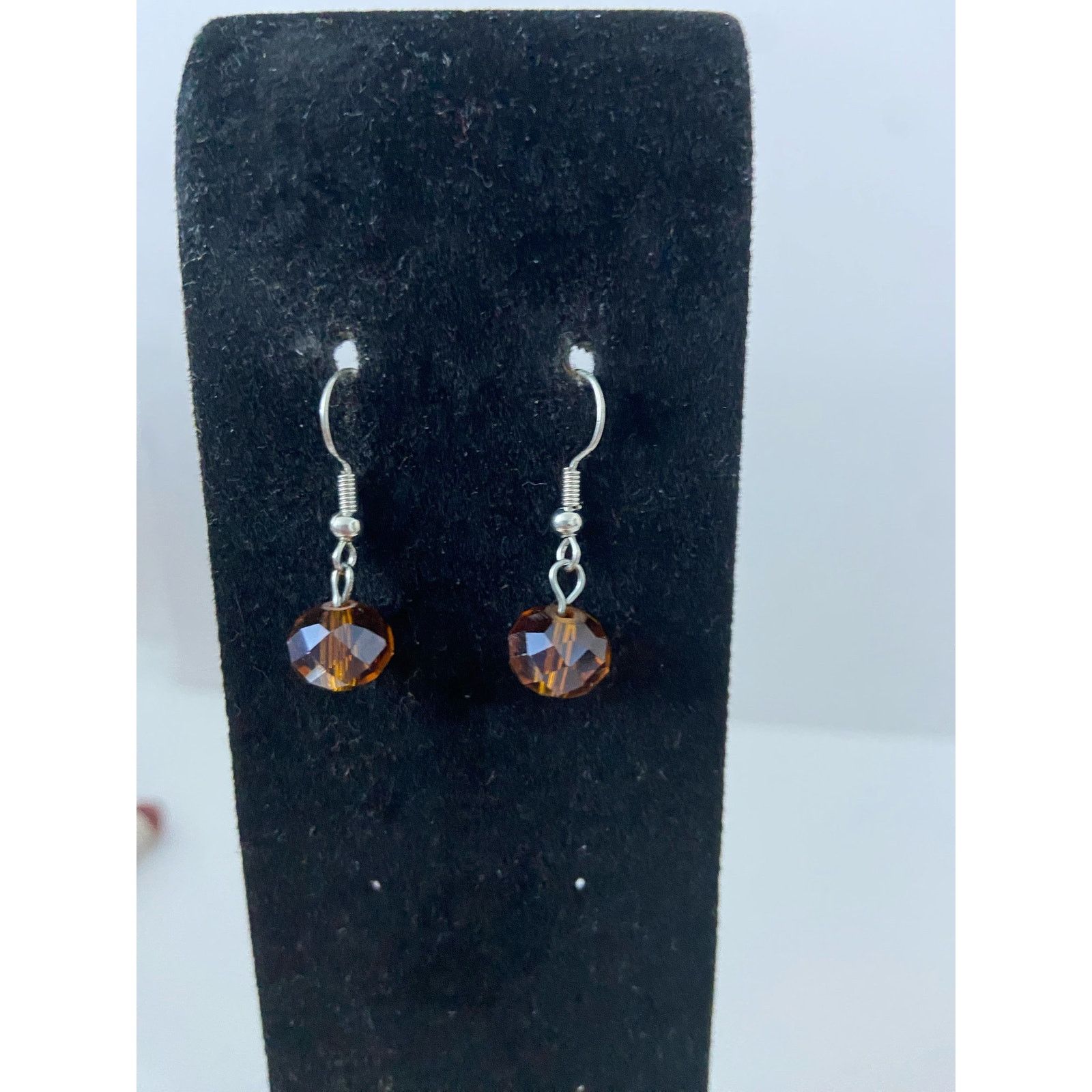 Other Amber brown faceted bead earrings Size ONE SIZE - 1 Thumbnail