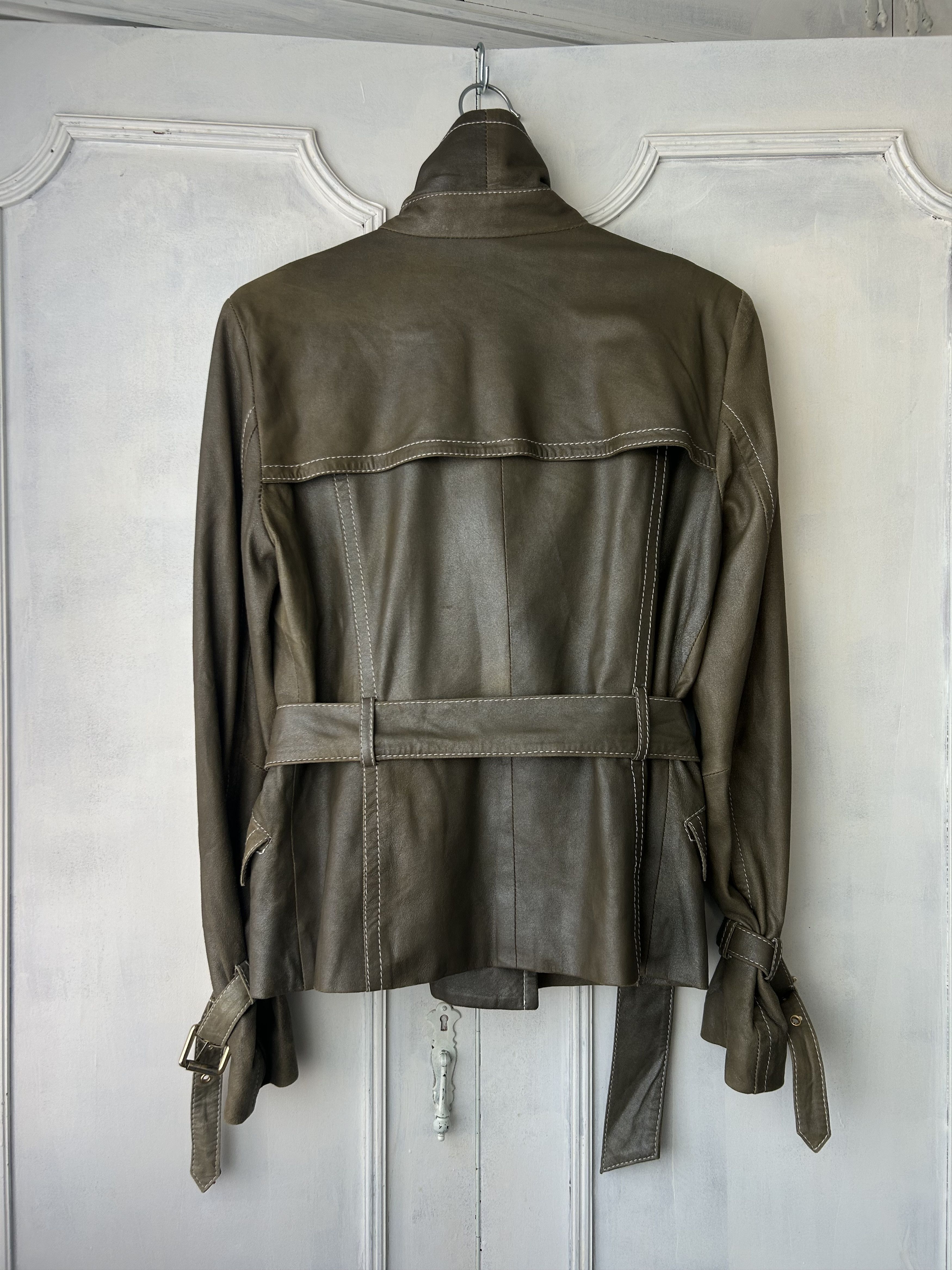 Weekend Max Mara Max Mara Weekend Vintage Leather Jacket Size M / US 6-8 / IT 42-44 - 6 Thumbnail
