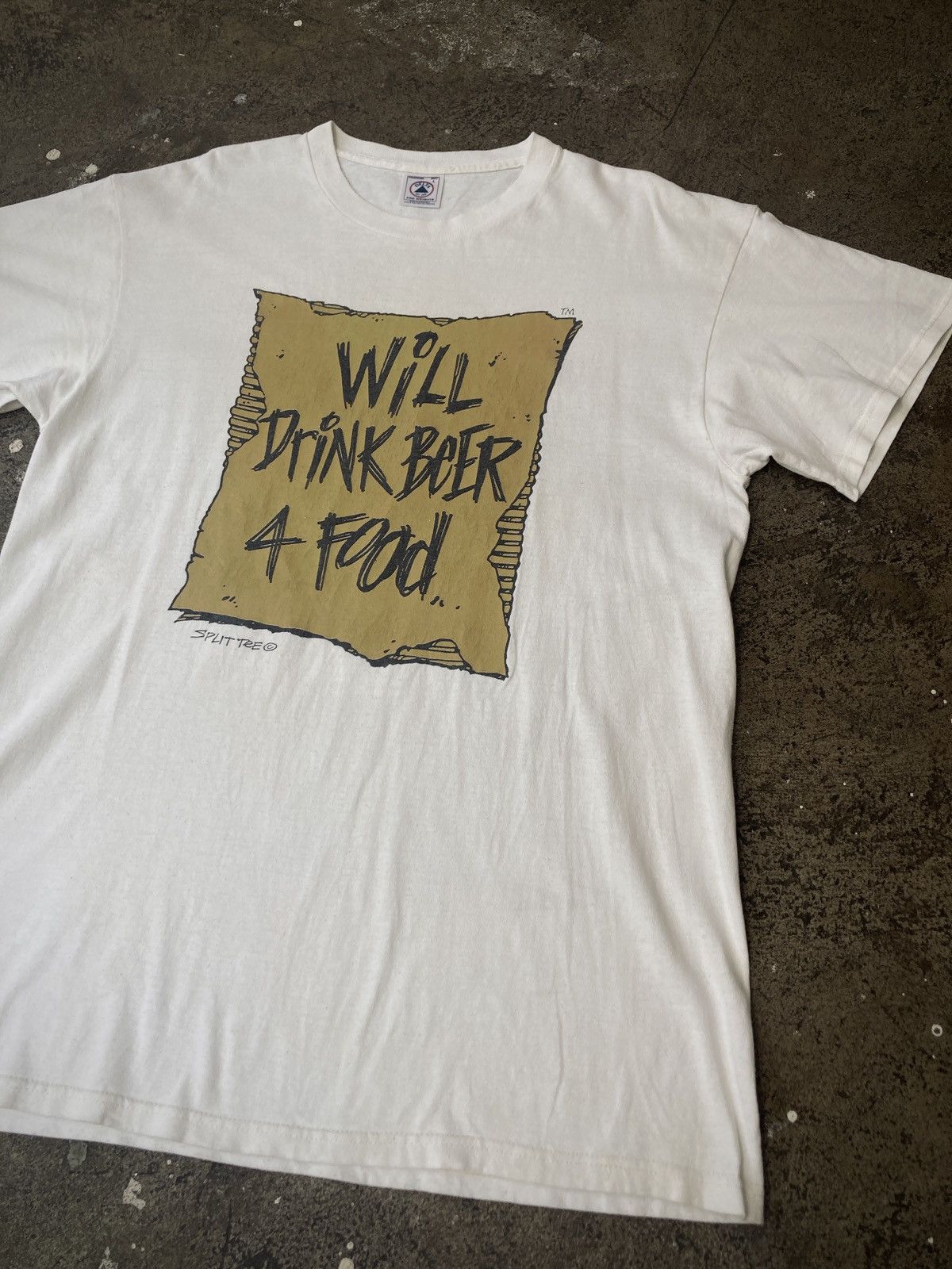 Vintage Vintage 90s Humor Script Tee Size US L / EU 52-54 / 3 - 3 Thumbnail