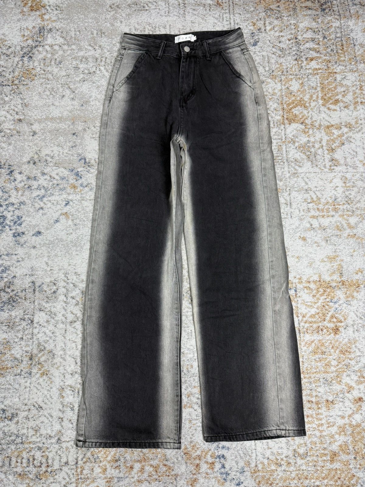 Tornado Mart Peom y2k ifsix style denim pants Size US 27 - 1 Thumbnail