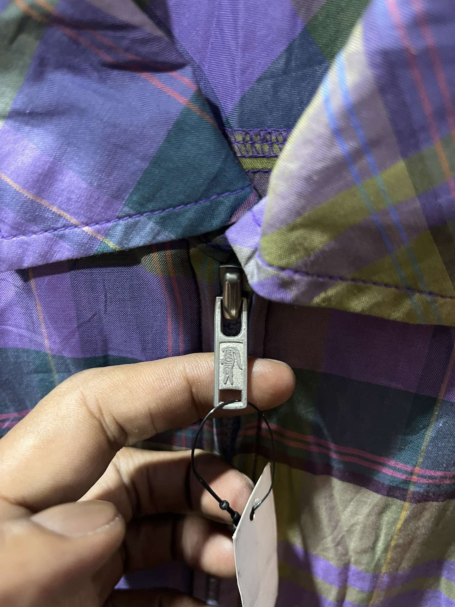 Lacoste Lacoste Purple Plaid Parka Jacket 90s Size US L / EU 52-54 / 3 - 4 Thumbnail